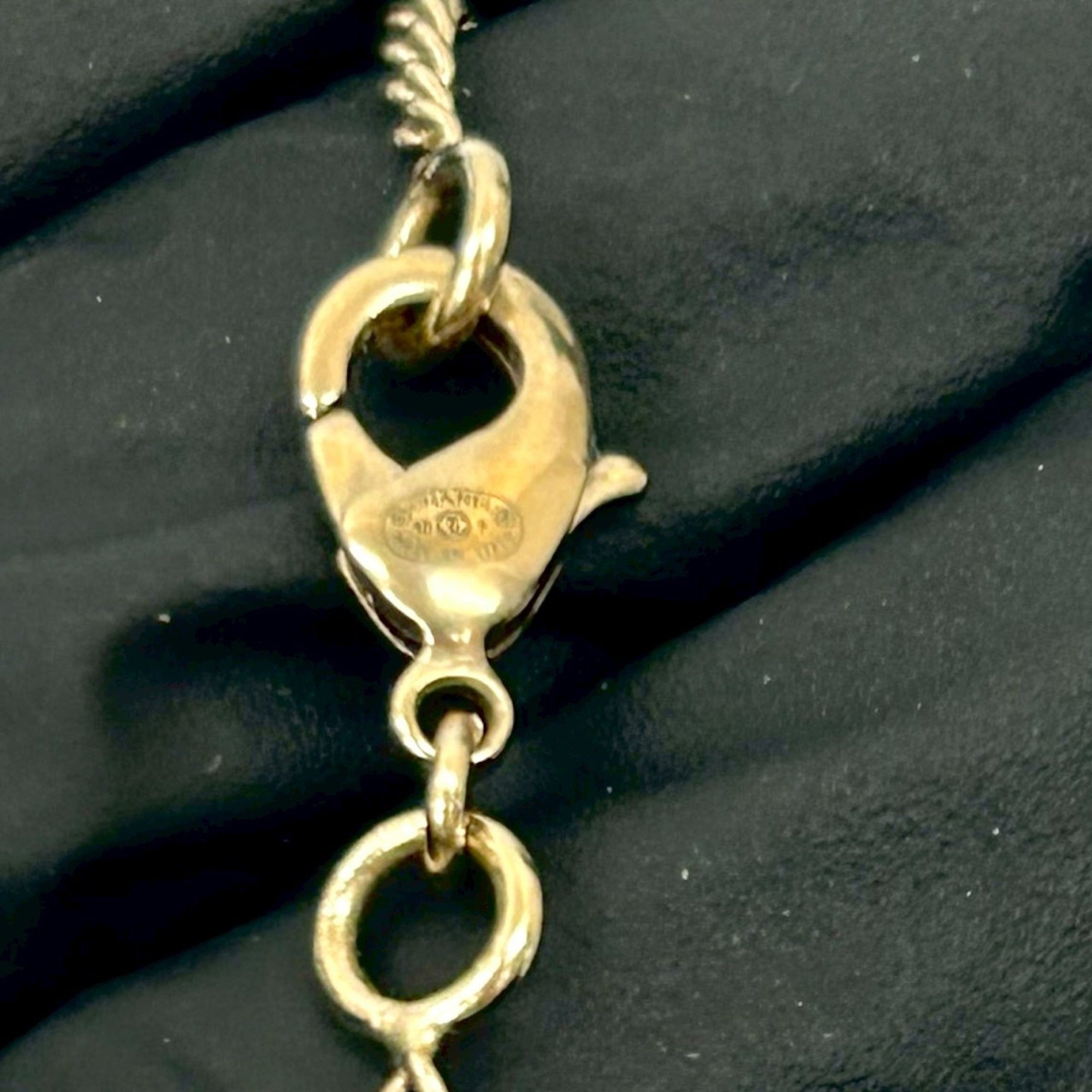CC Logo Heart Pendant Necklace Metal