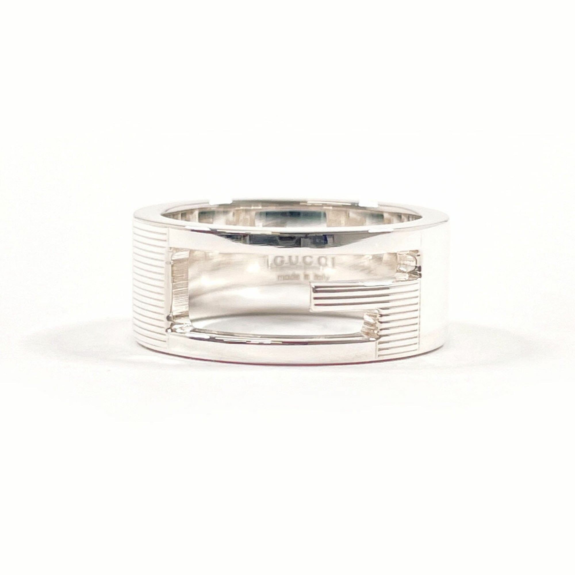 Cutout G Ring Sterling Silver