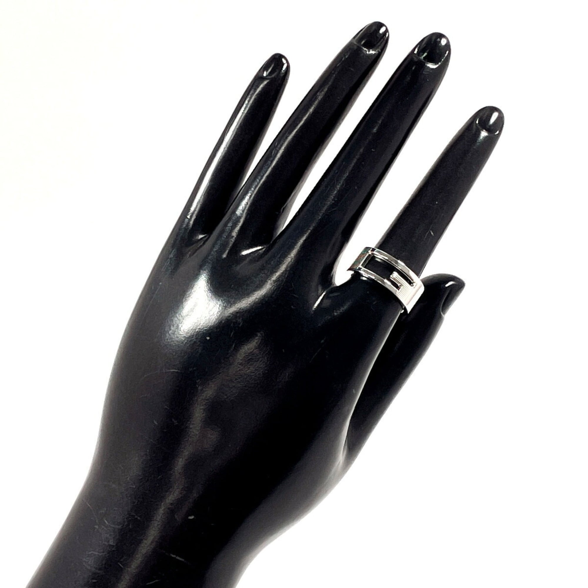 Cutout G Ring Sterling Silver