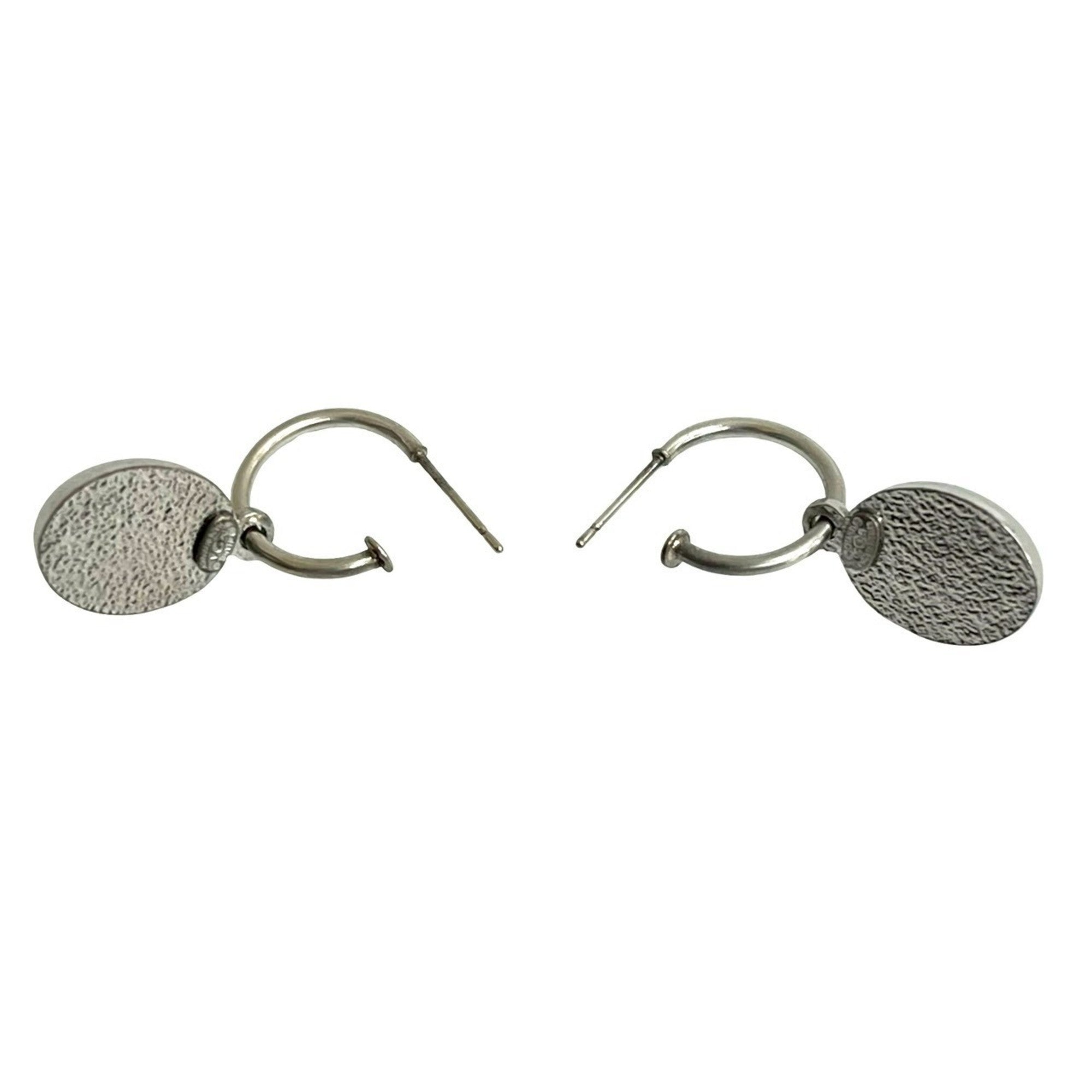 CC Logo Earrings Sterling Silver Gold-Tone Metal