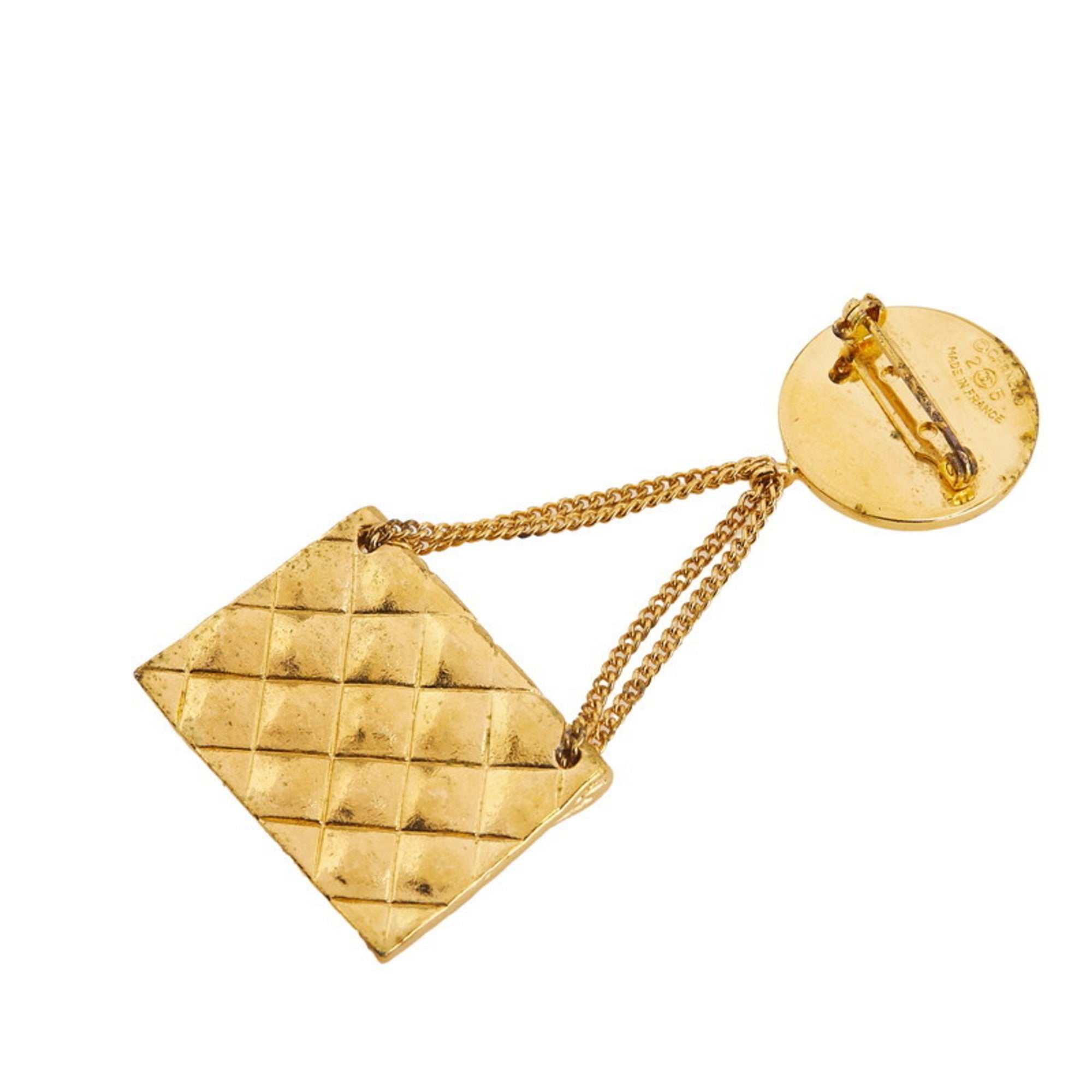CC Logo Brooch Metal