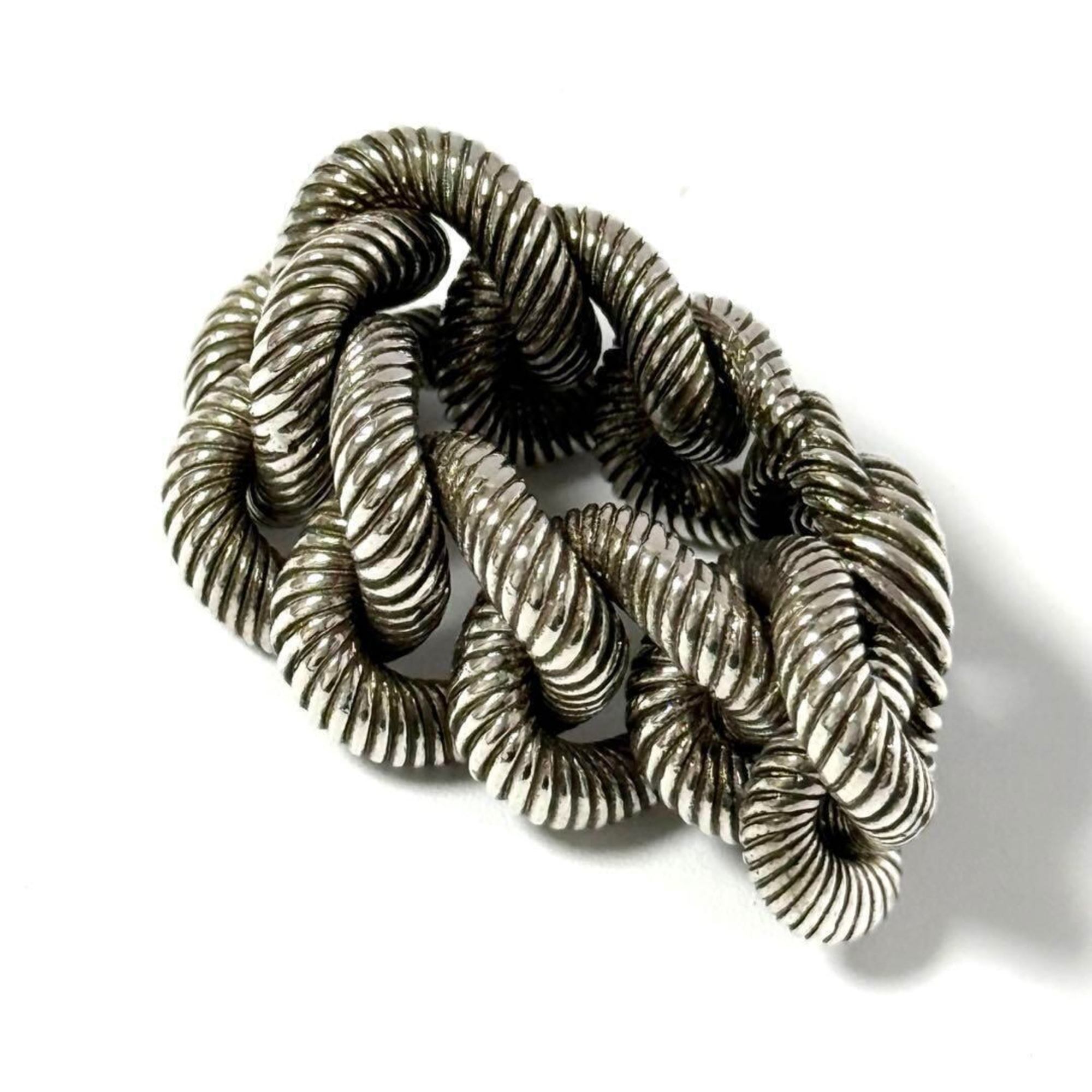 Gourmet Chain Ring Sterling Silver