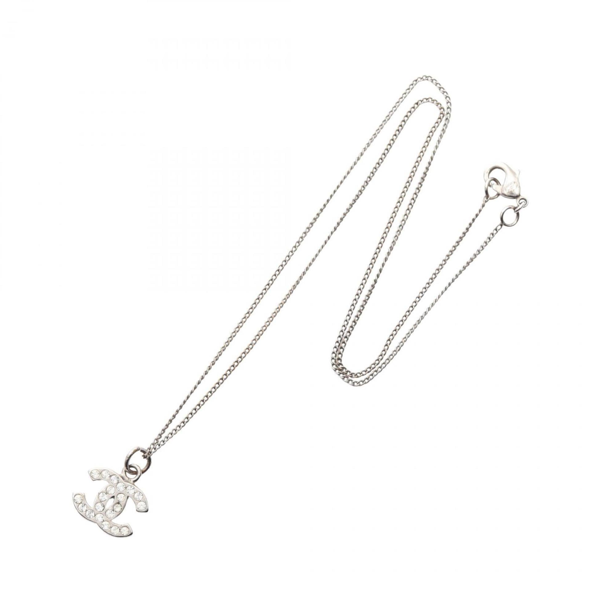 CC Logo Pendant Necklace Sterling Silver