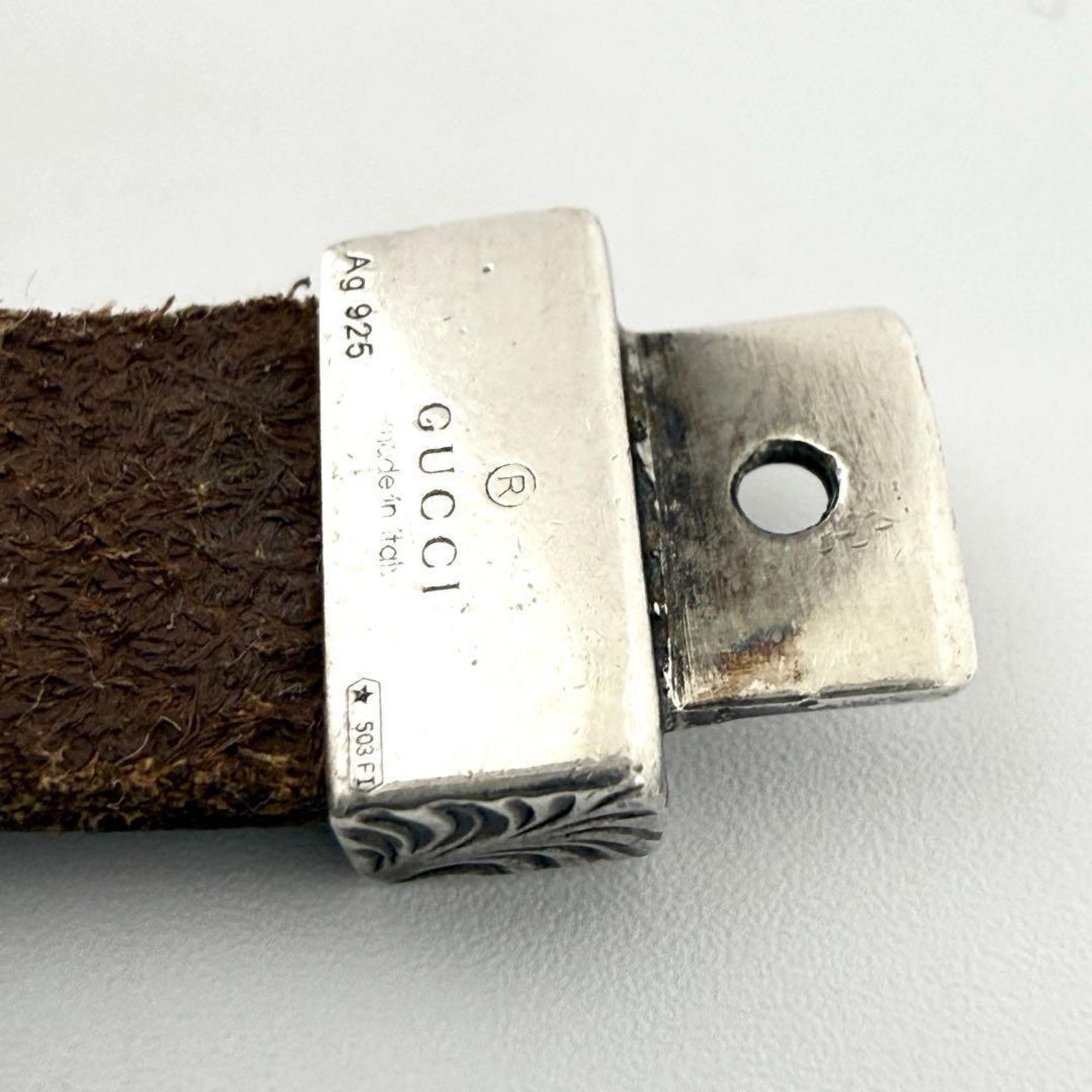 Bracelet Leather and Sterling Silver