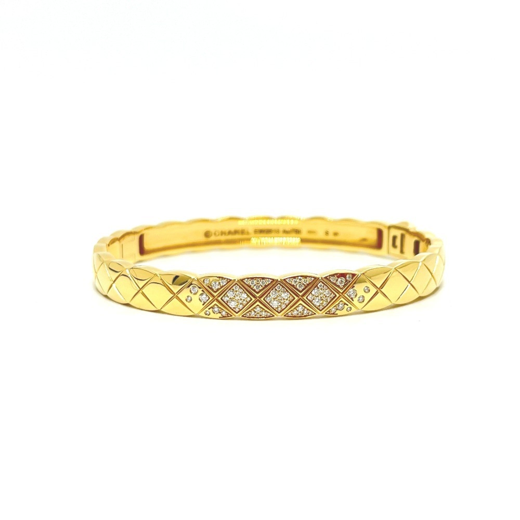 Charm Bracelet 18K Yellow Gold Large with Diamond