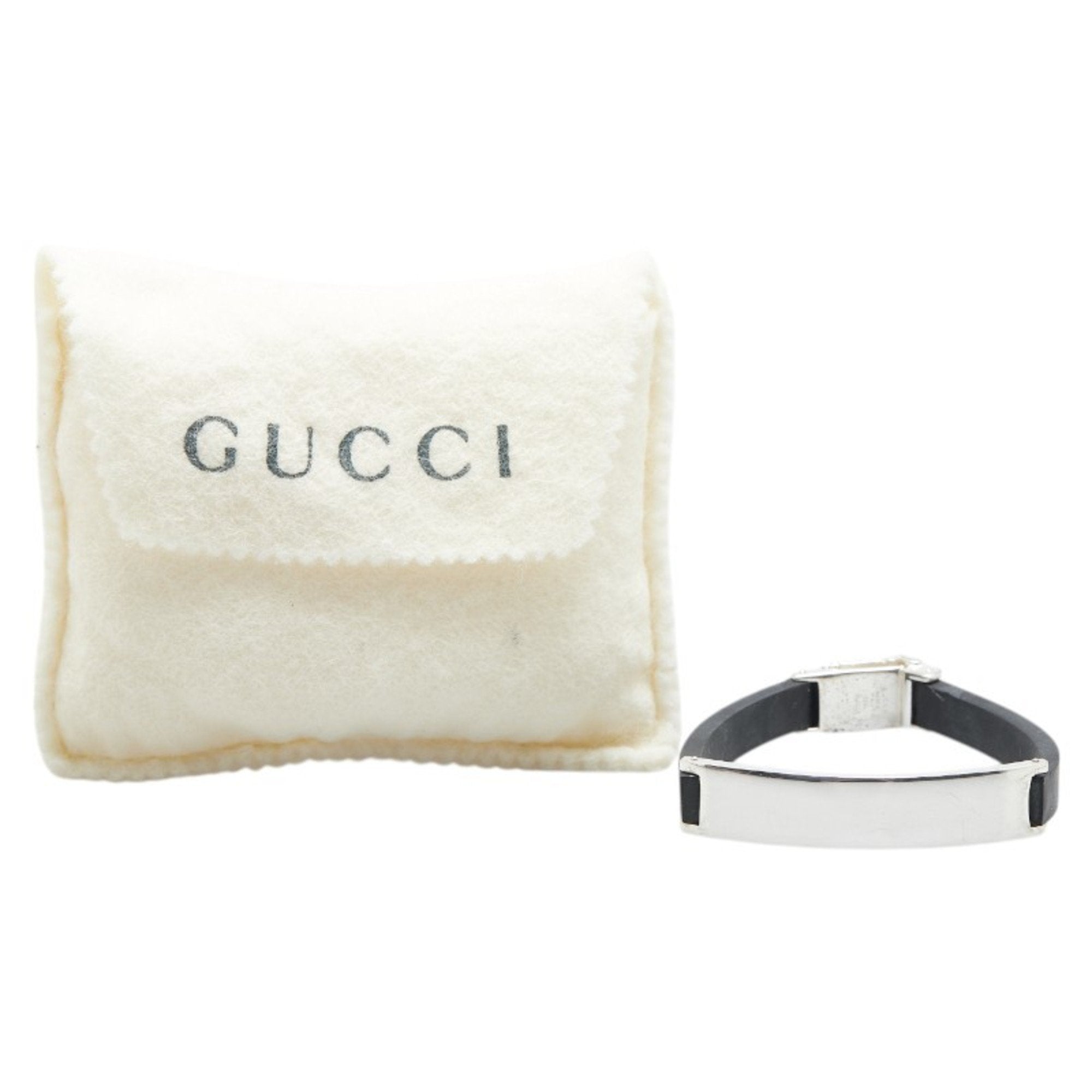 ID Bracelet Rubber and Sterling Silver
