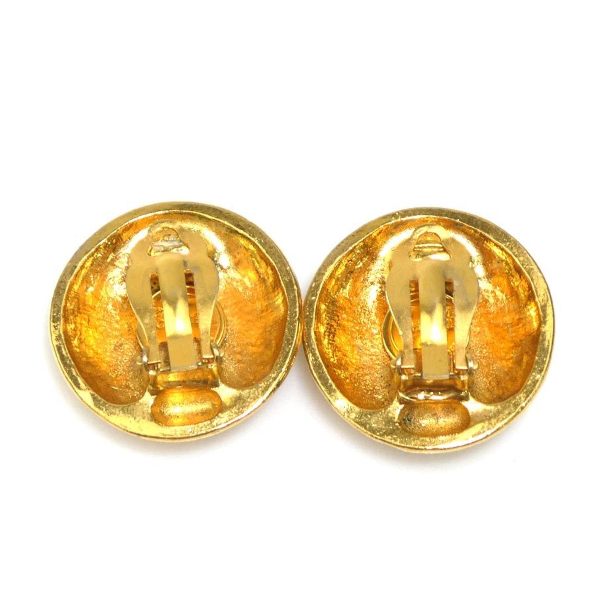 Clip-On Earrings Clip-On Gold-Tone Metal