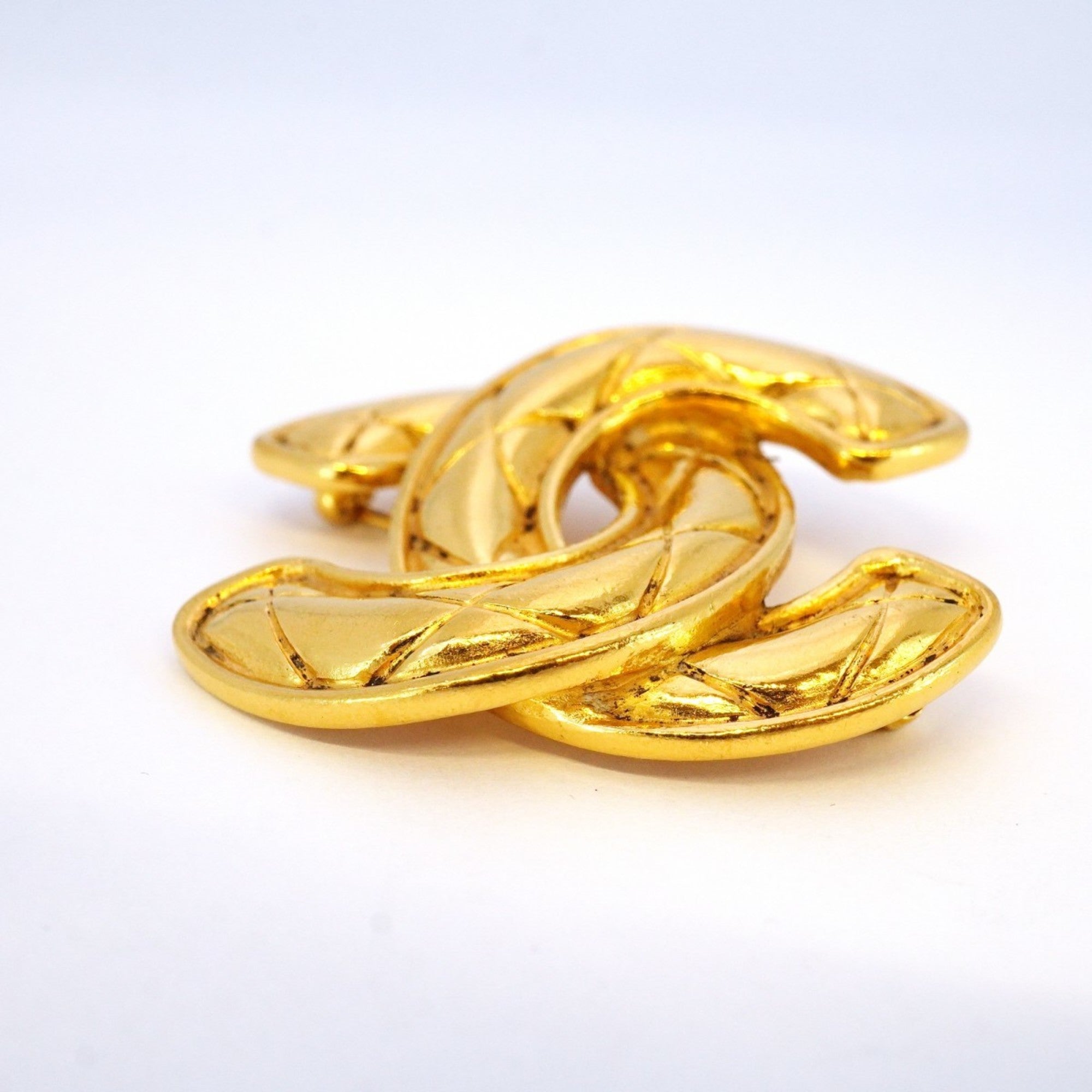 CC Logo Brooch Metal