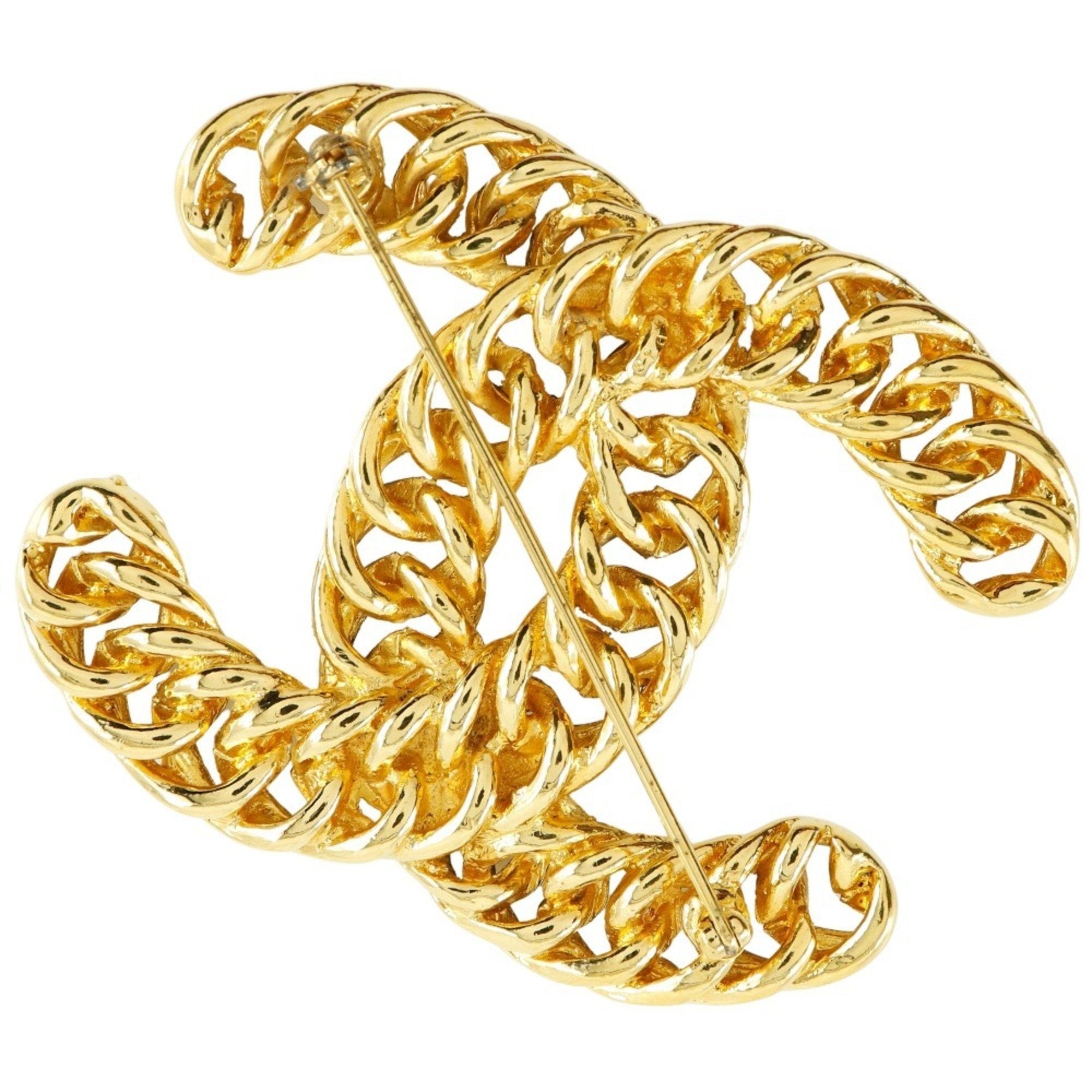 CC Logo Brooch Metal