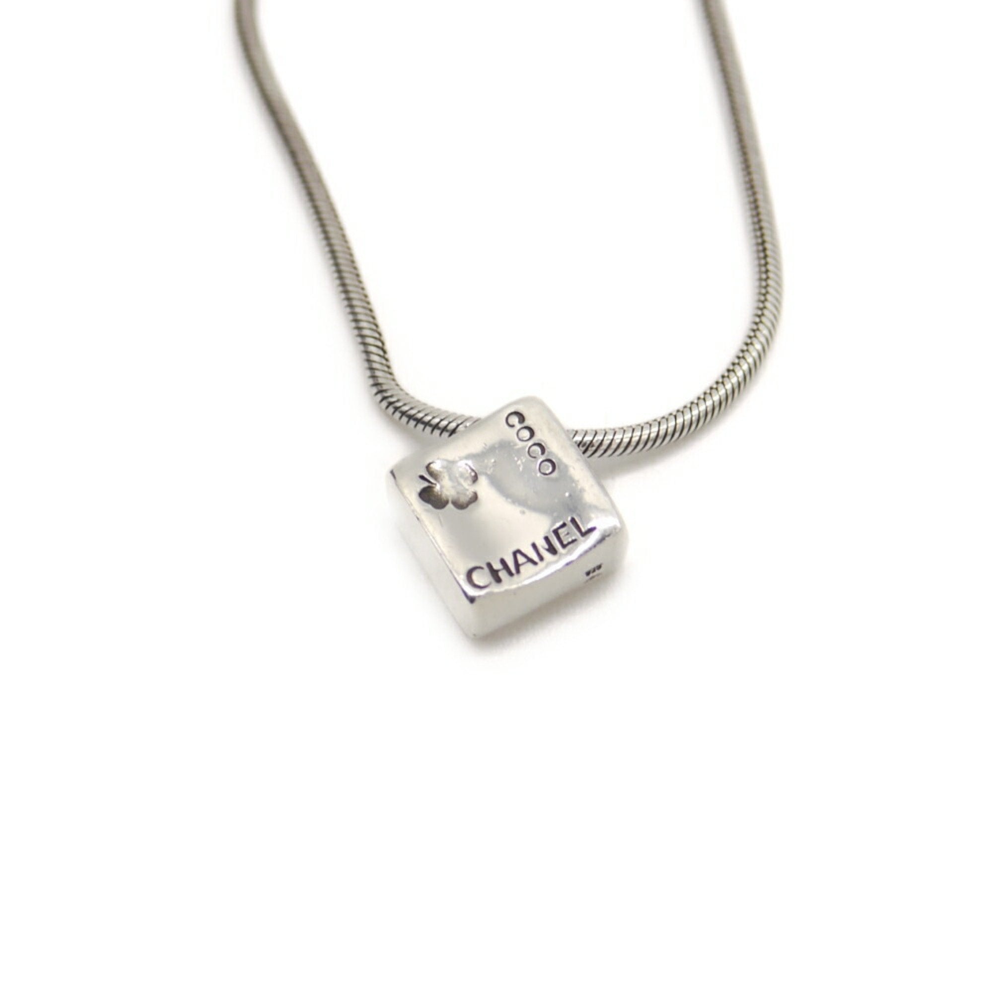 Camellia Pendant Necklace Sterling Silver