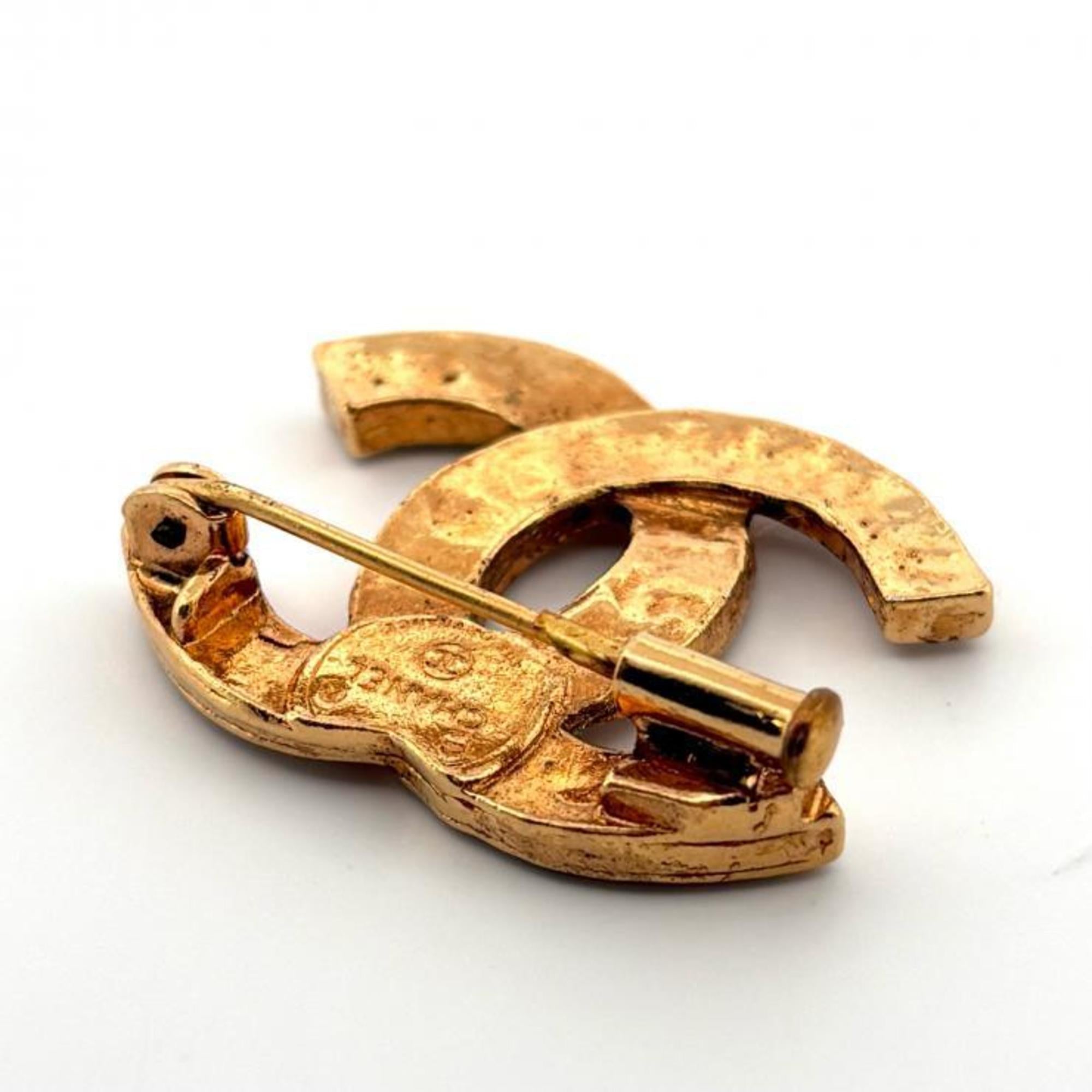 CC Logo Brooch Metal