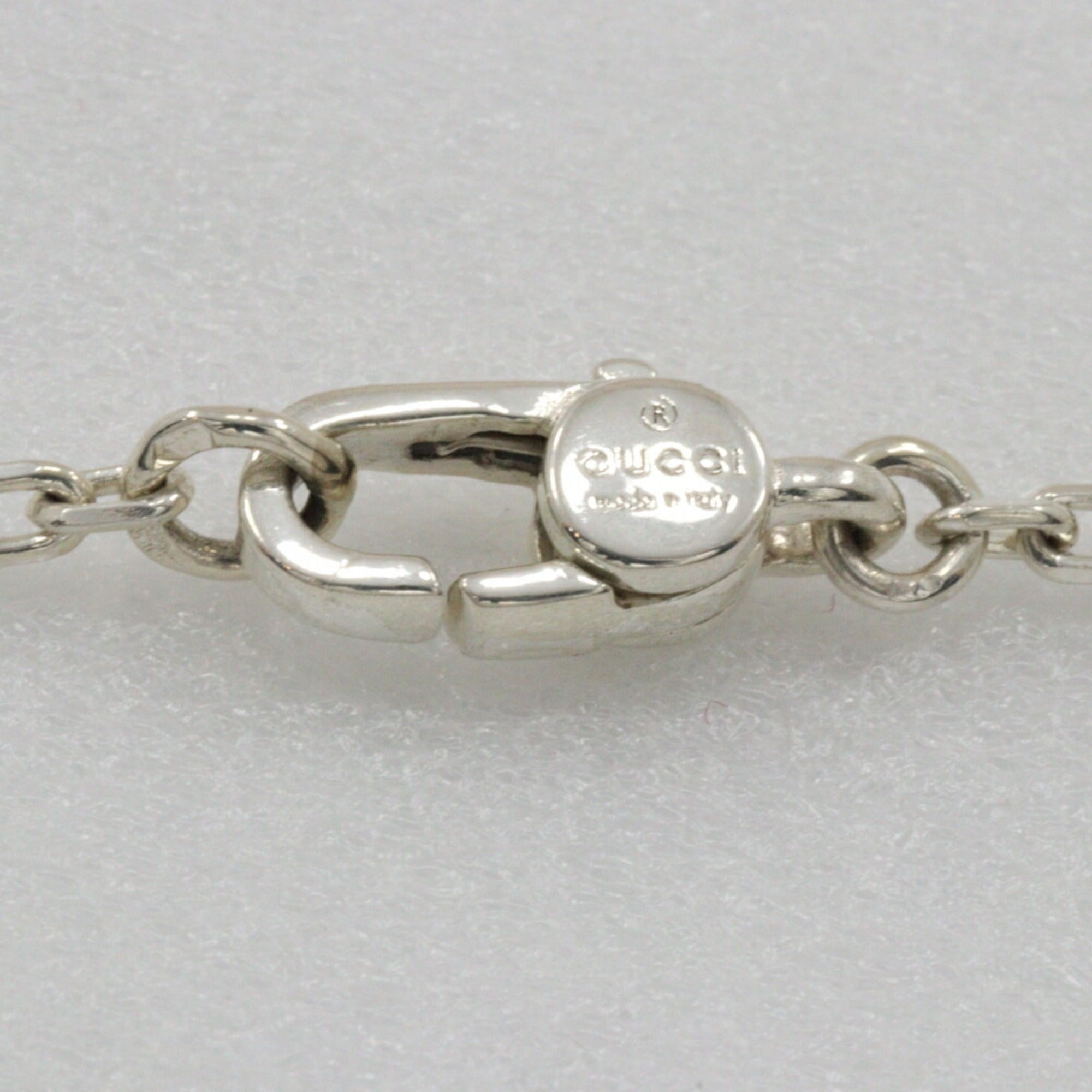G Mark Pendant Necklace Sterling Silver