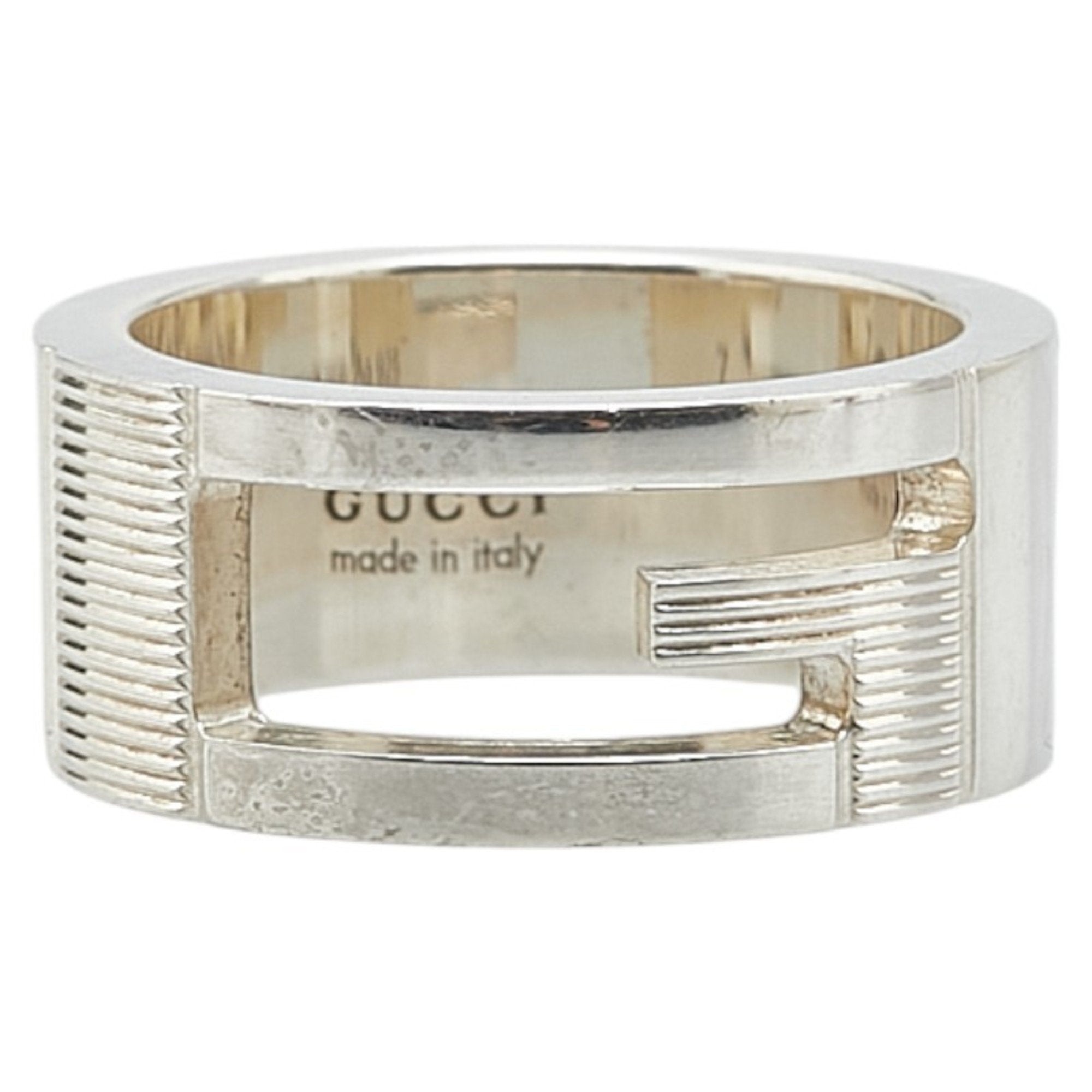 Cutout G Ring Sterling Silver