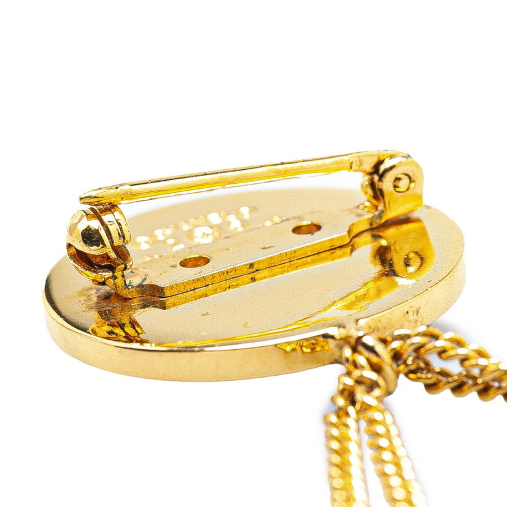 CC Logo Brooch Metal
