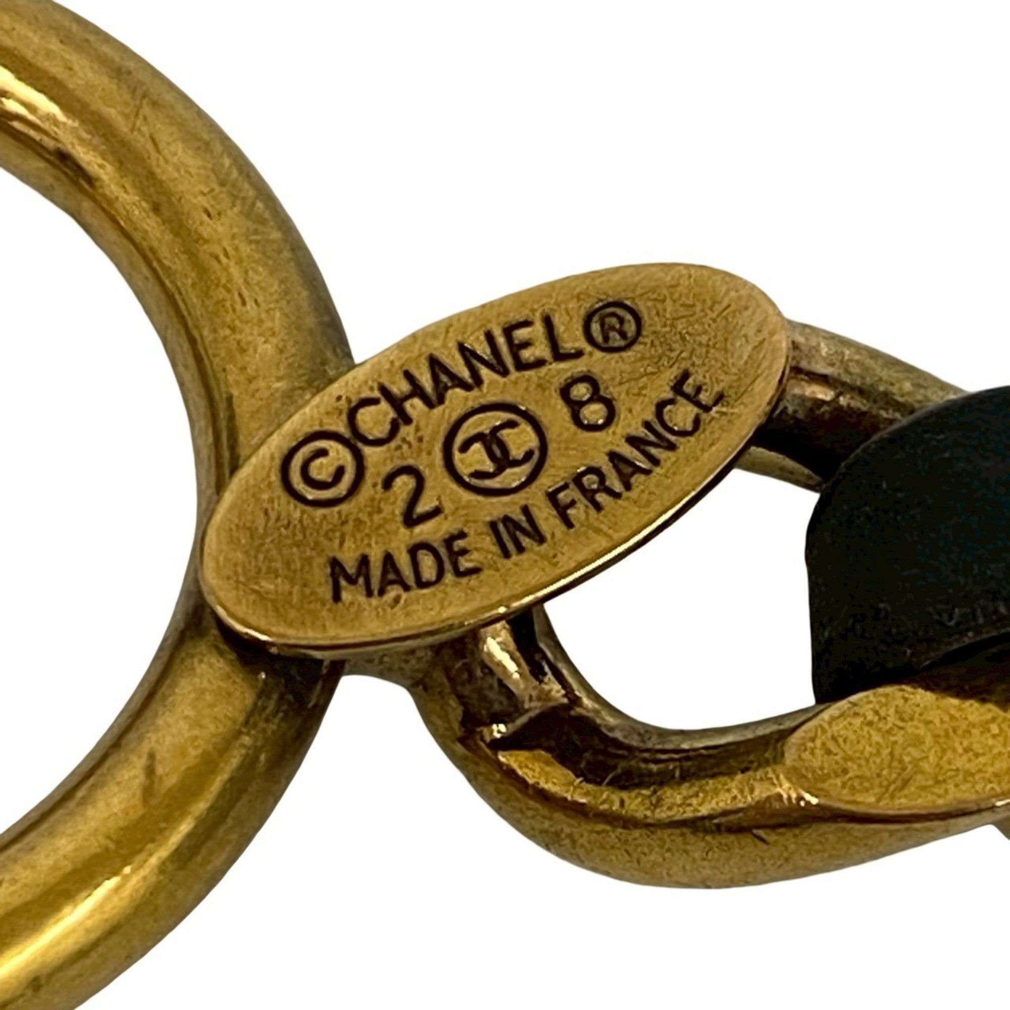 Bracelet Gold and Leather Black