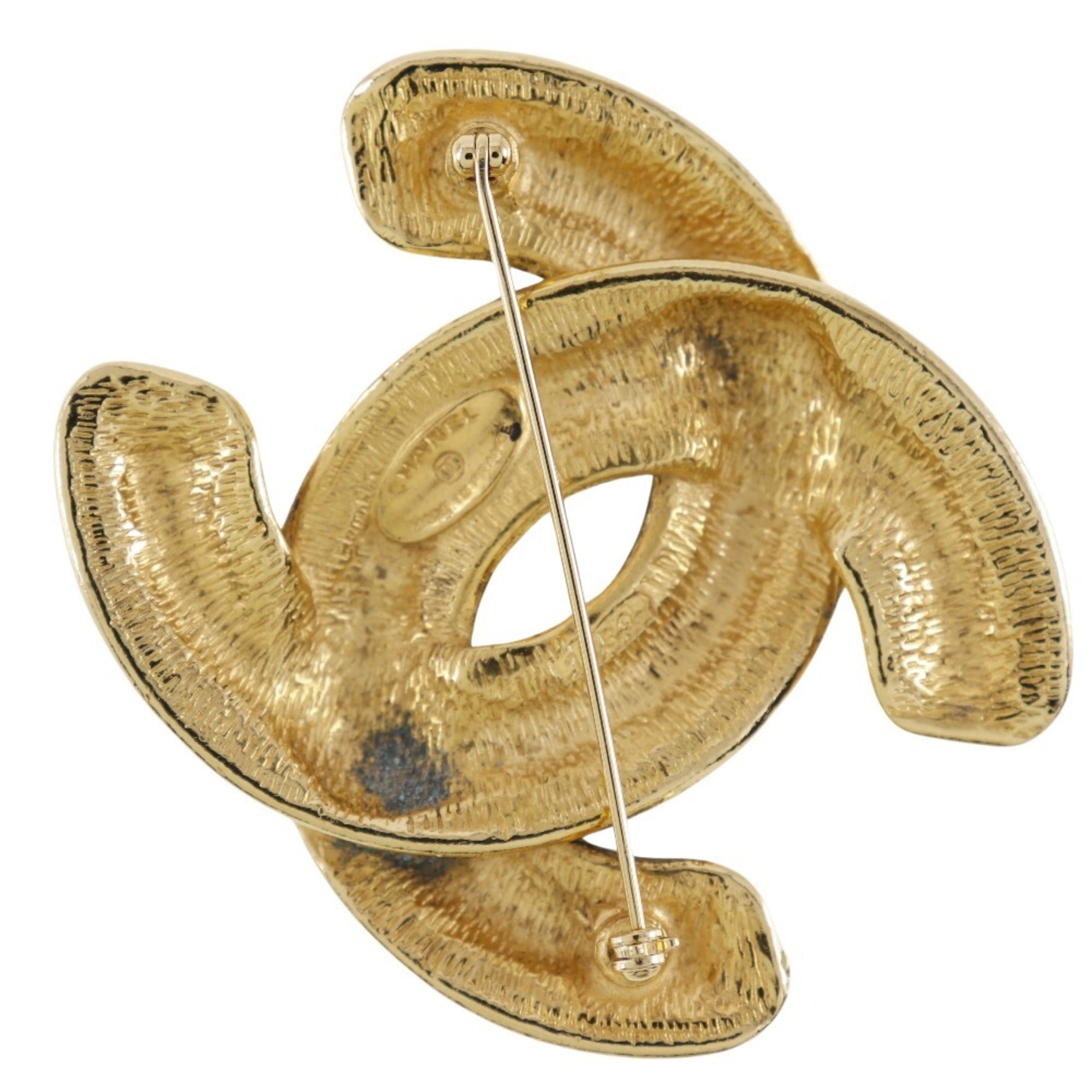 CC Logo Brooch Metal