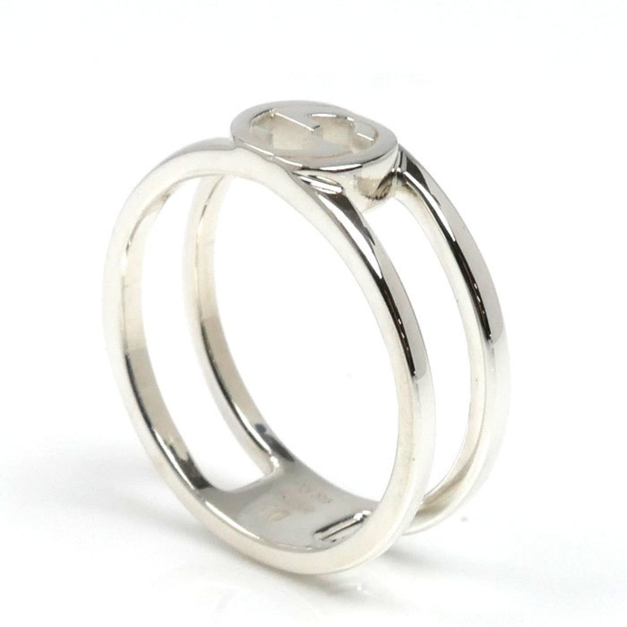 Interlocking G Ring Sterling Silver