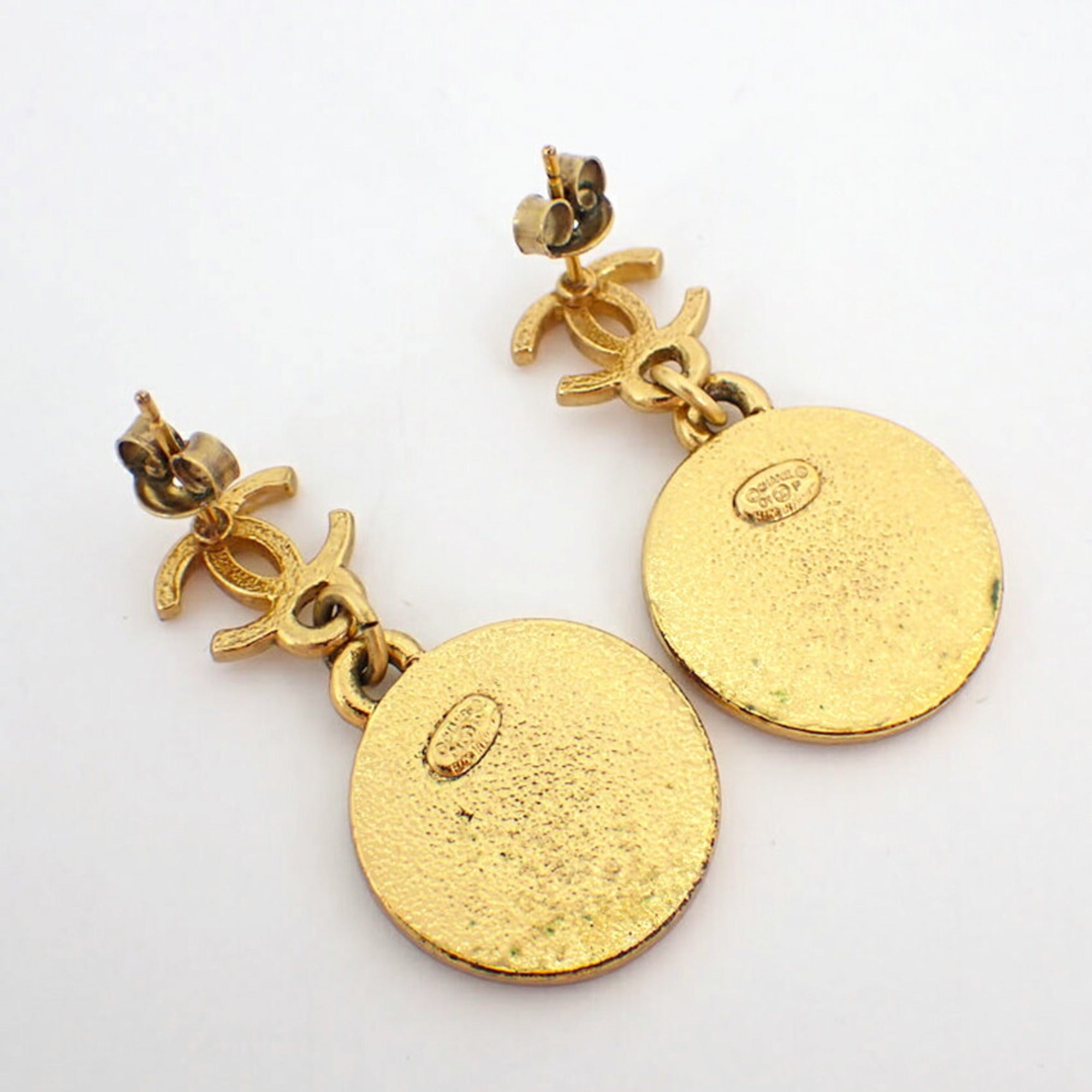 Earrings Gold-Tone Metal