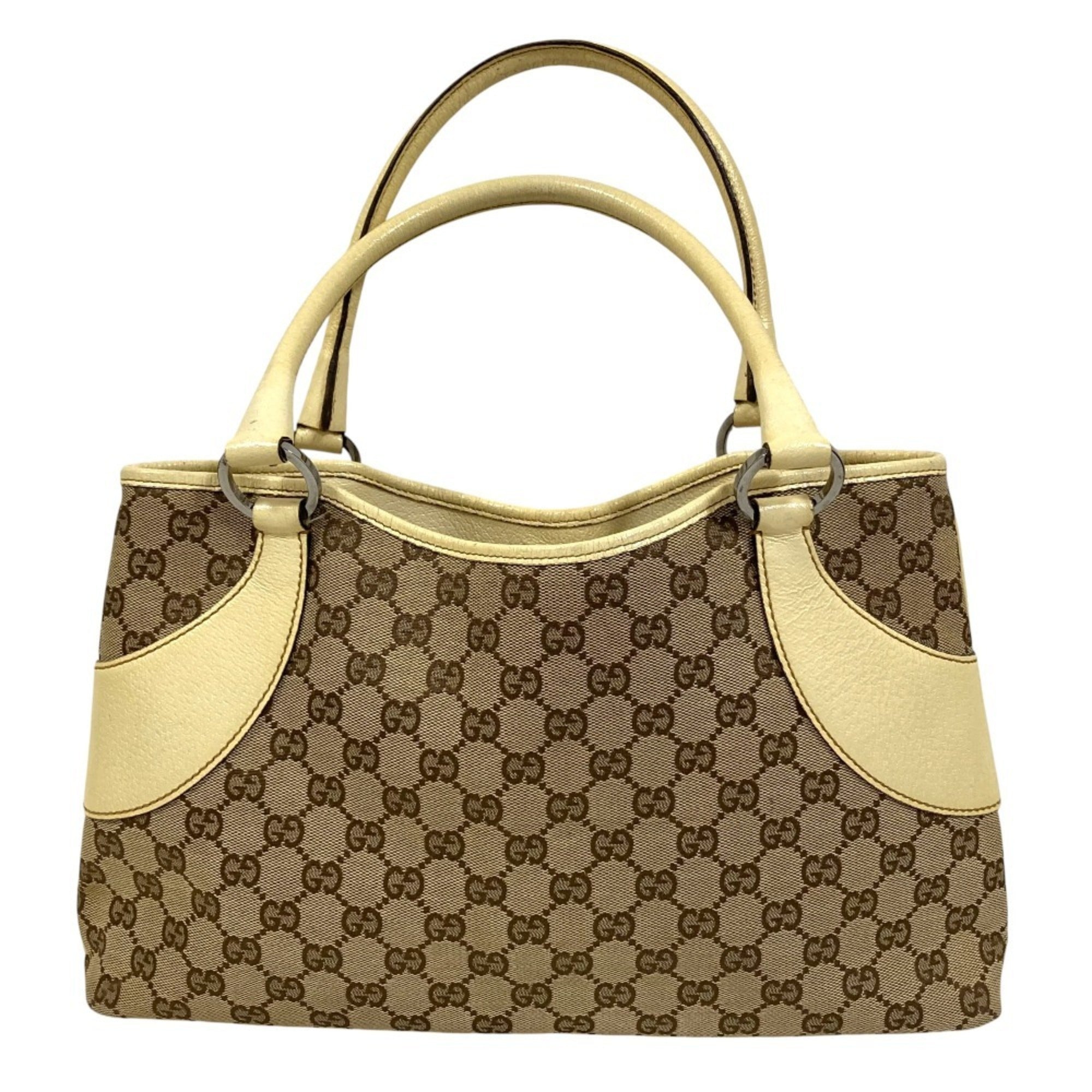 Vintage Zip Tote GG Canvas with Leather Medium