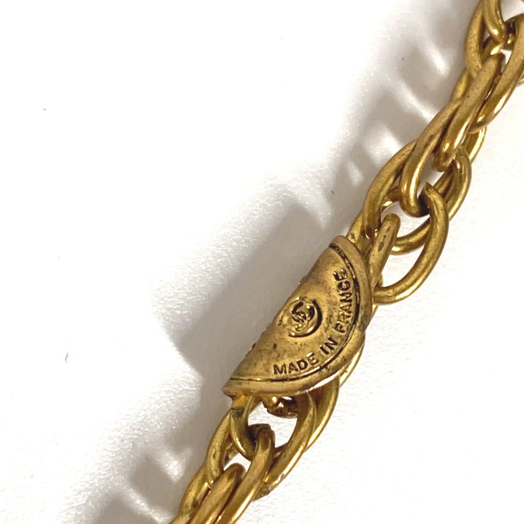Vintage Long Chain Necklace Gold