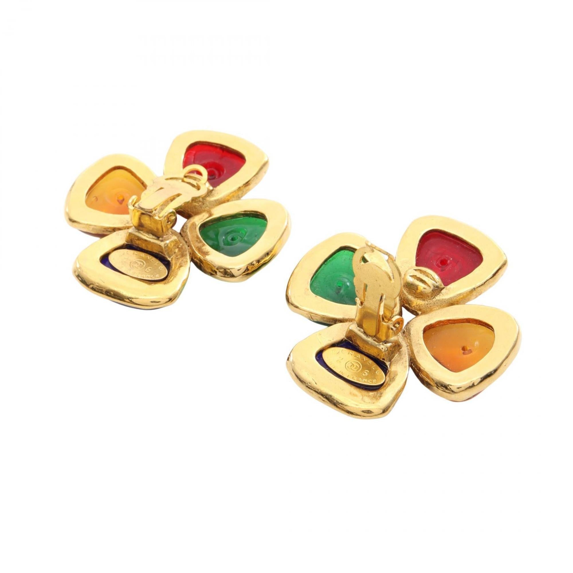 Clip-On Earrings Clip-On Gold-Tone Metal