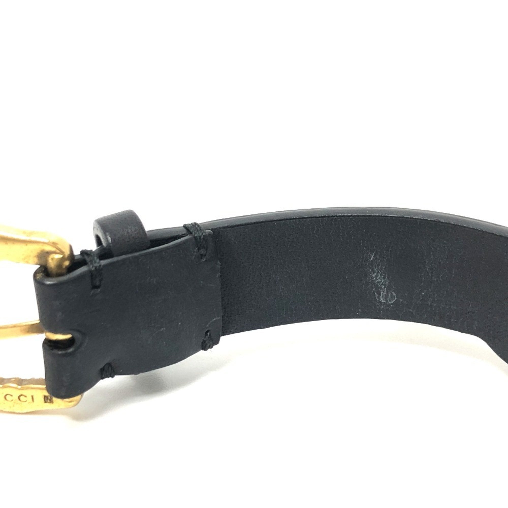 Tiger Head Charm Bracelet Leather Black and Gold and Multi-Color