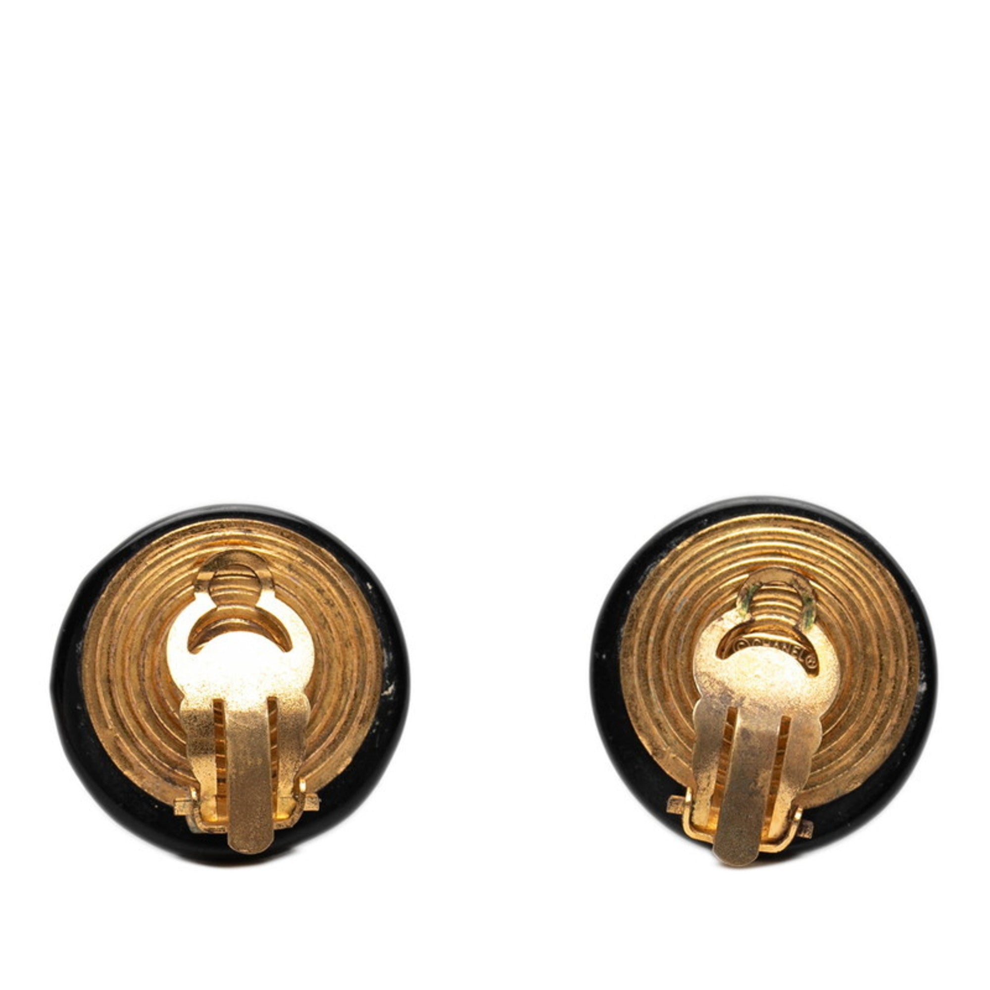CC Logo Clip-On Earrings Metal
