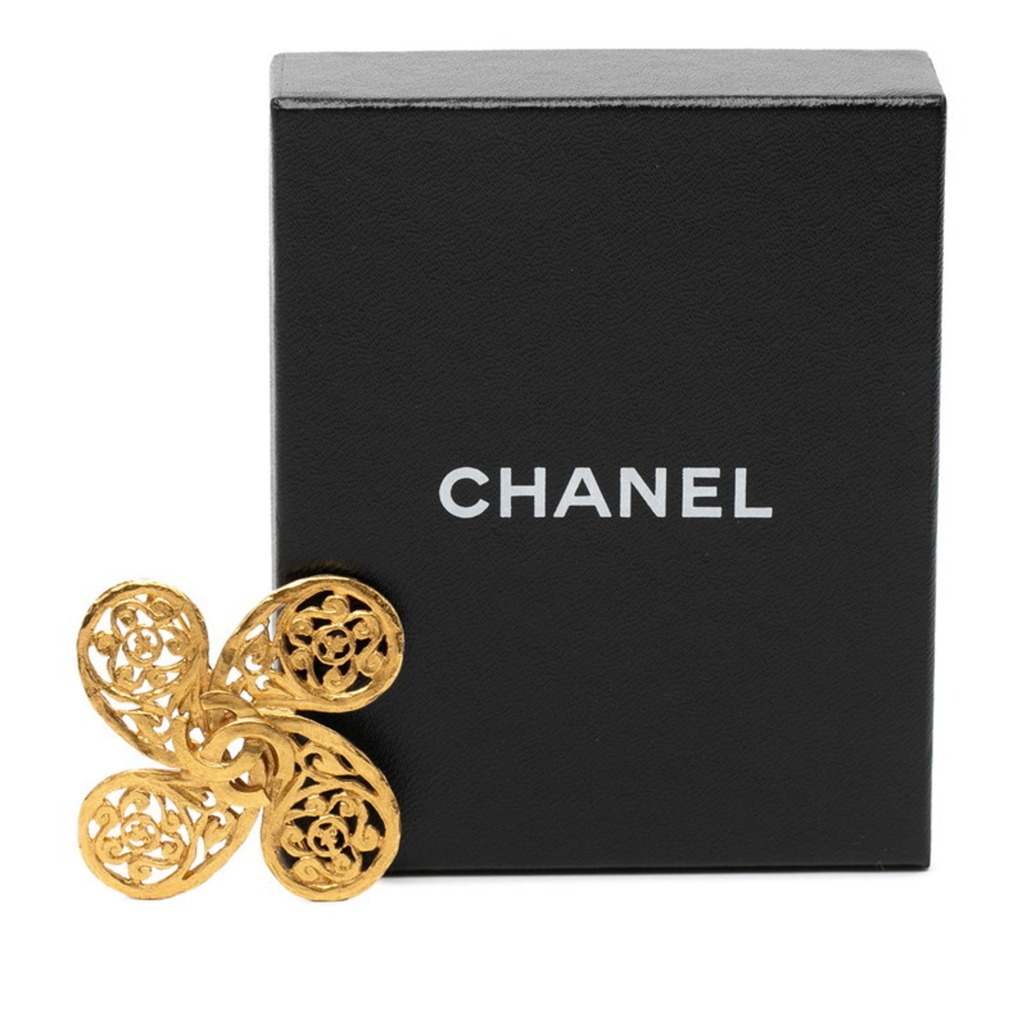 CC Logo Brooch Metal