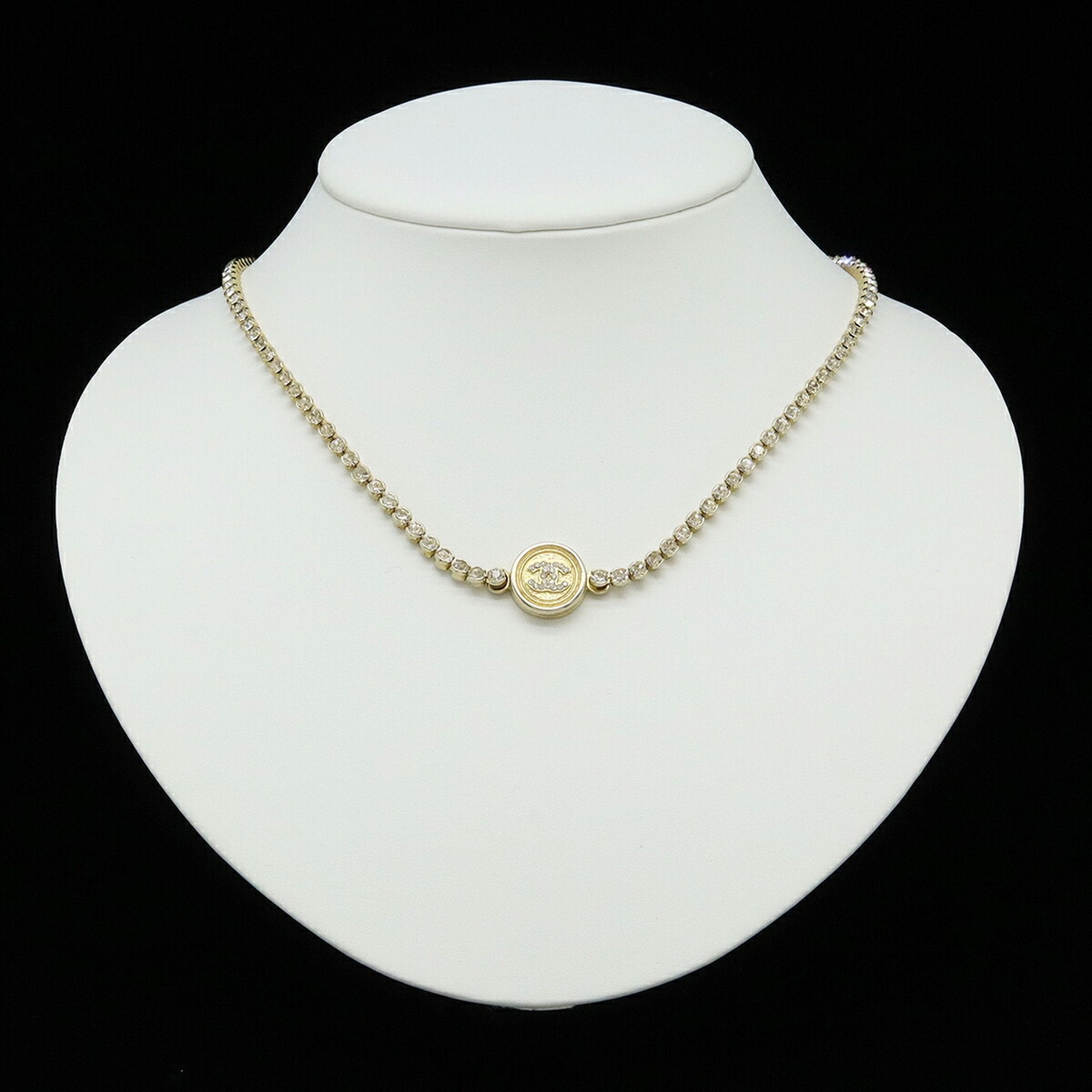 CC Logo Pendant Necklace Metal