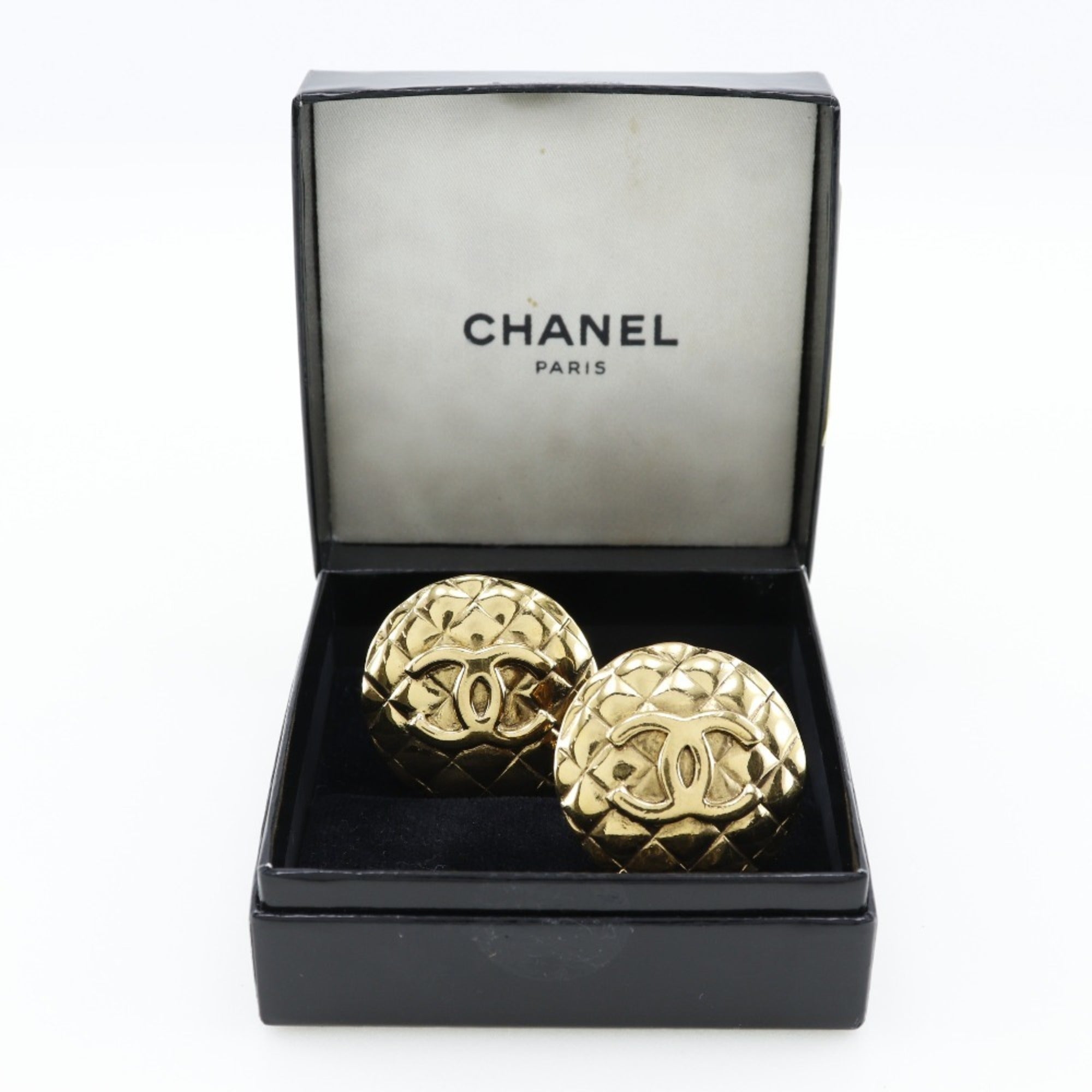 CC Logo Clip-On Earrings Metal