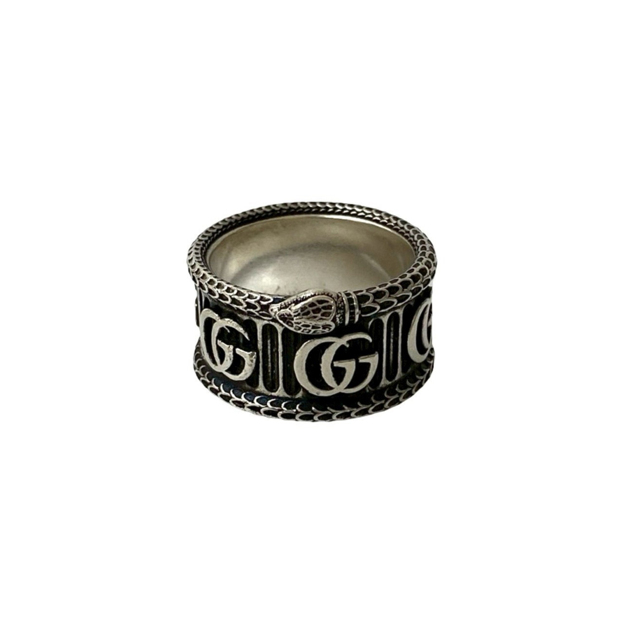 Double G Snake Ring Sterling Silver