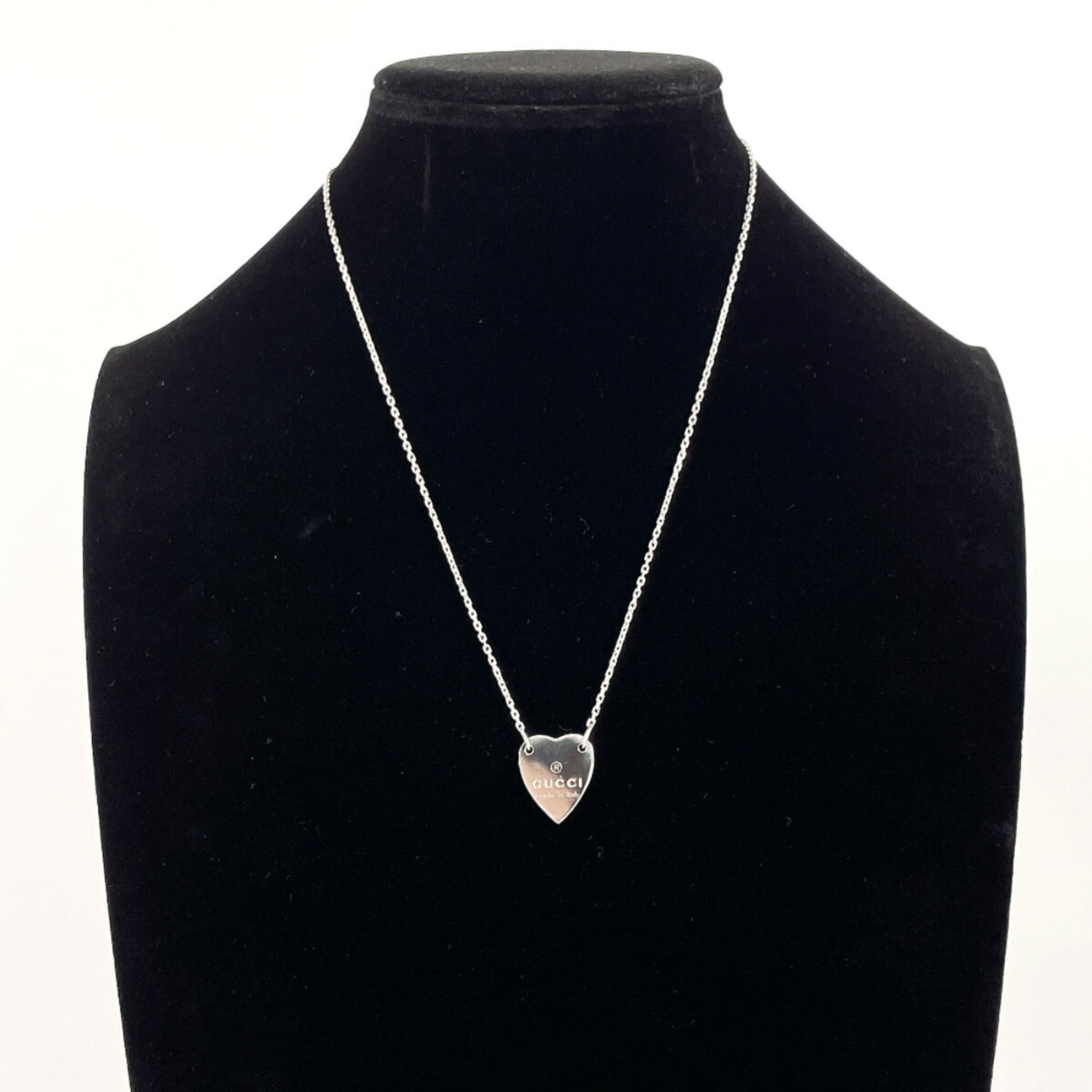 Trademark Heart Pendant Necklace Sterling Silver