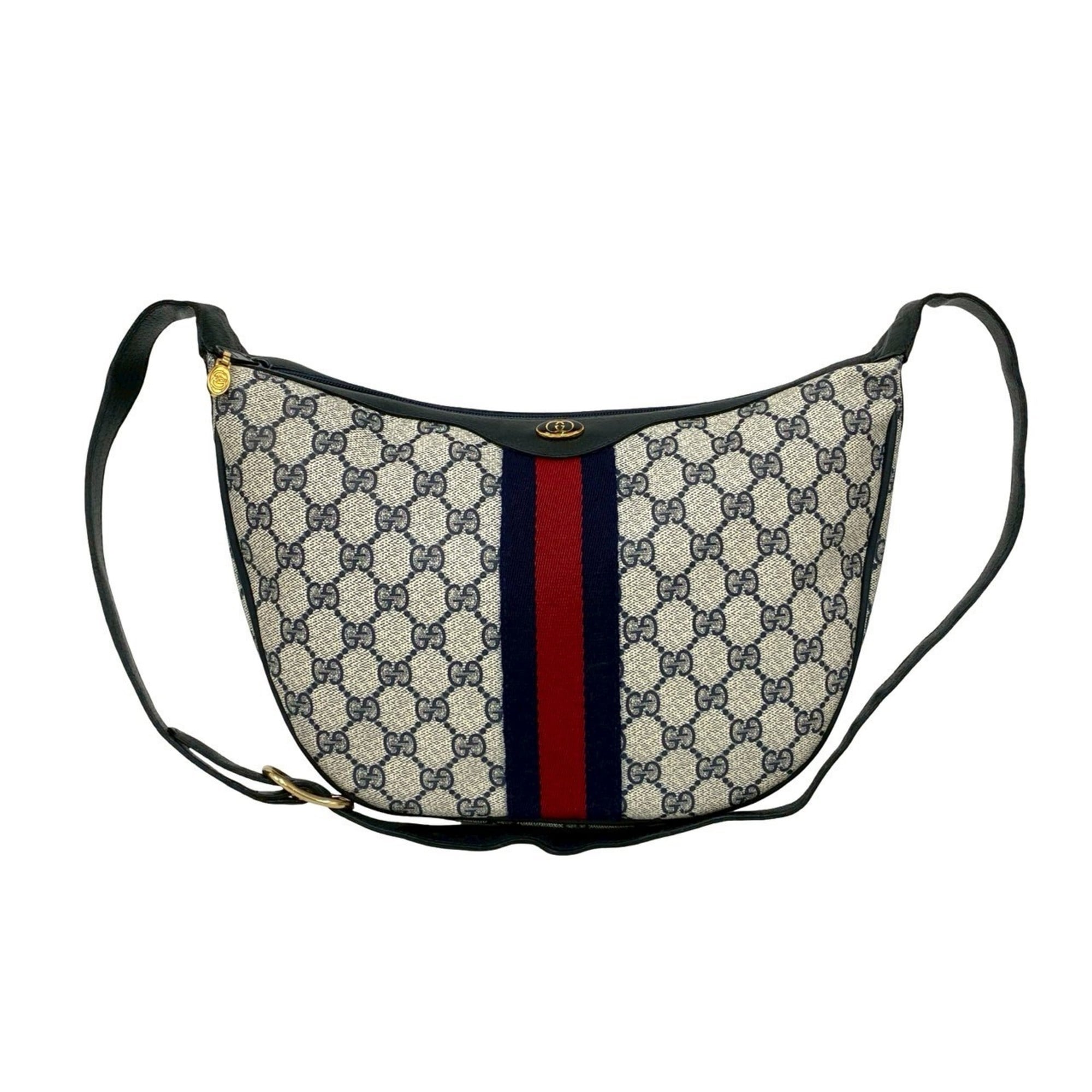 Ophidia Half Moon Hobo GG Coated Canvas Small