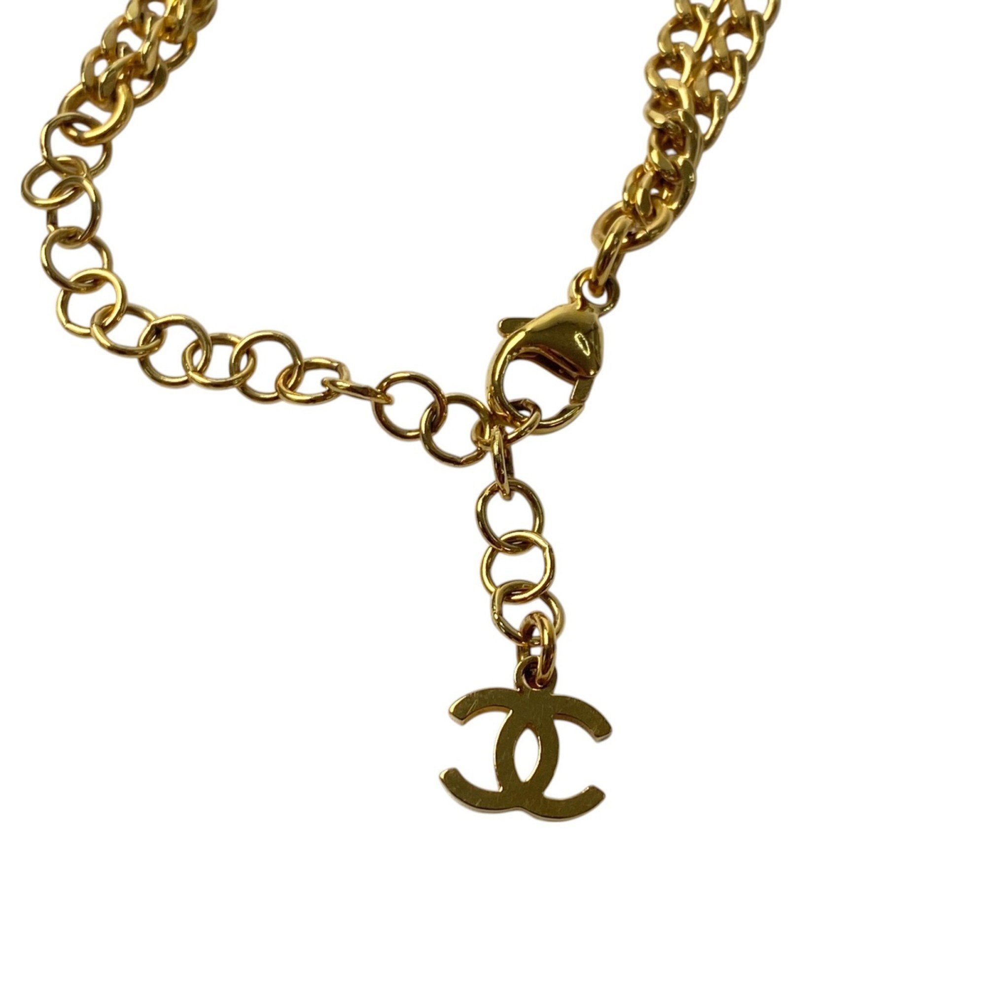 CC Logo Necklace Gold-Tone Metal