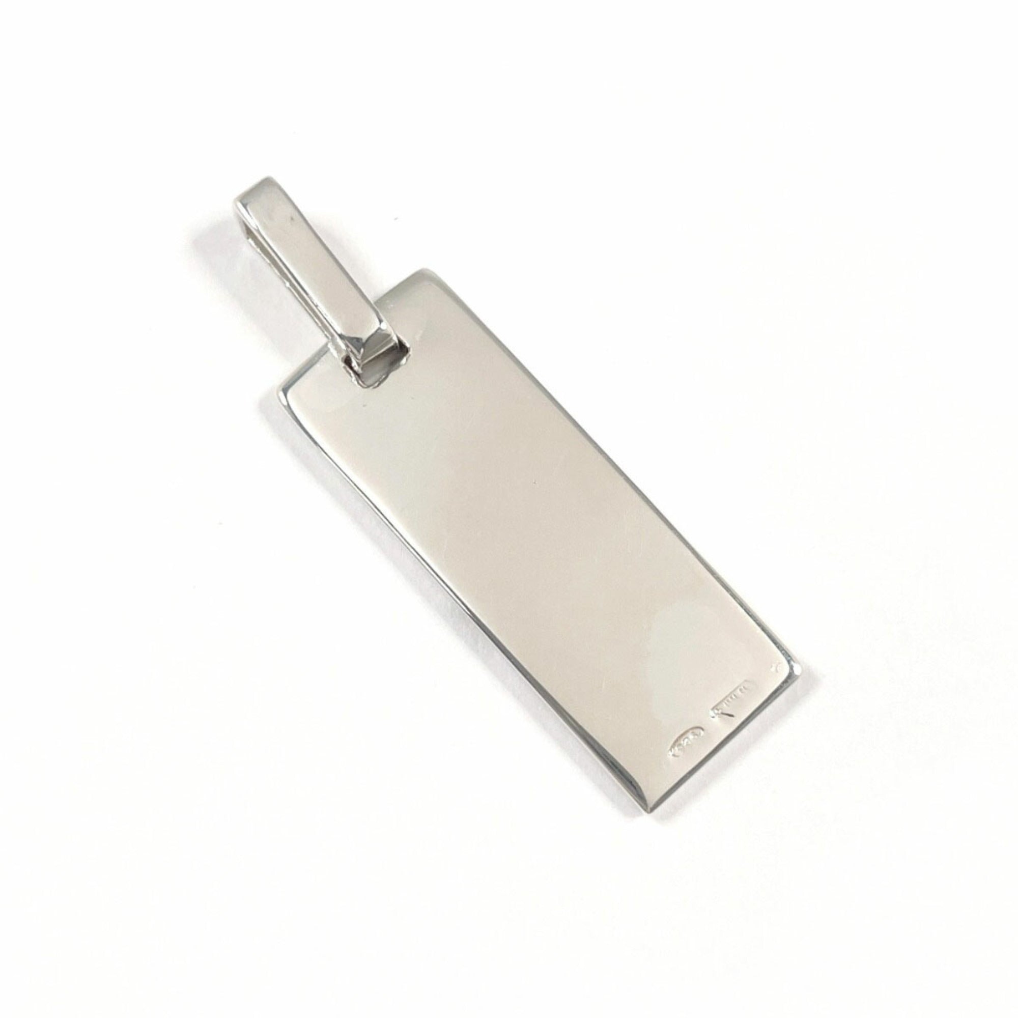 Plate Pendant Top Sterling Silver