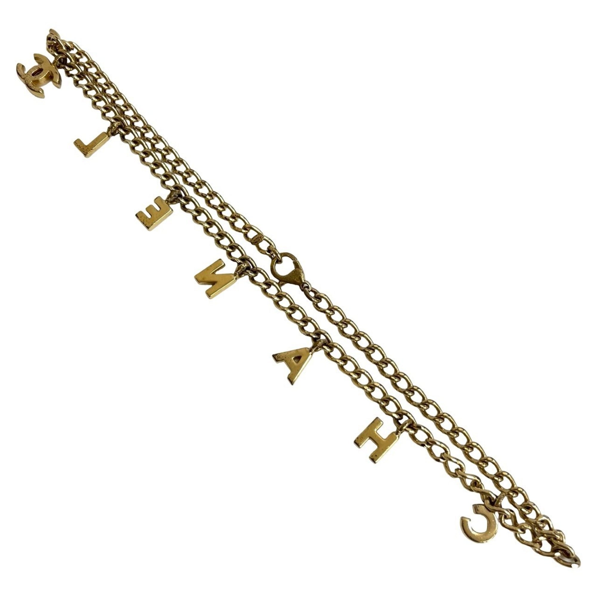 CC Logo Chain Pendant Necklace Metal