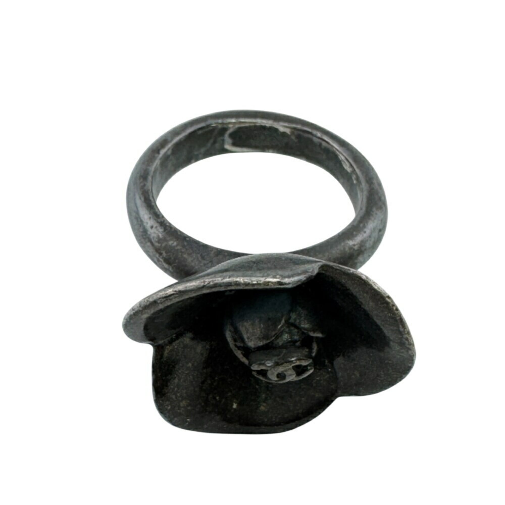 CC Logo Flower Ring Sterling Silver