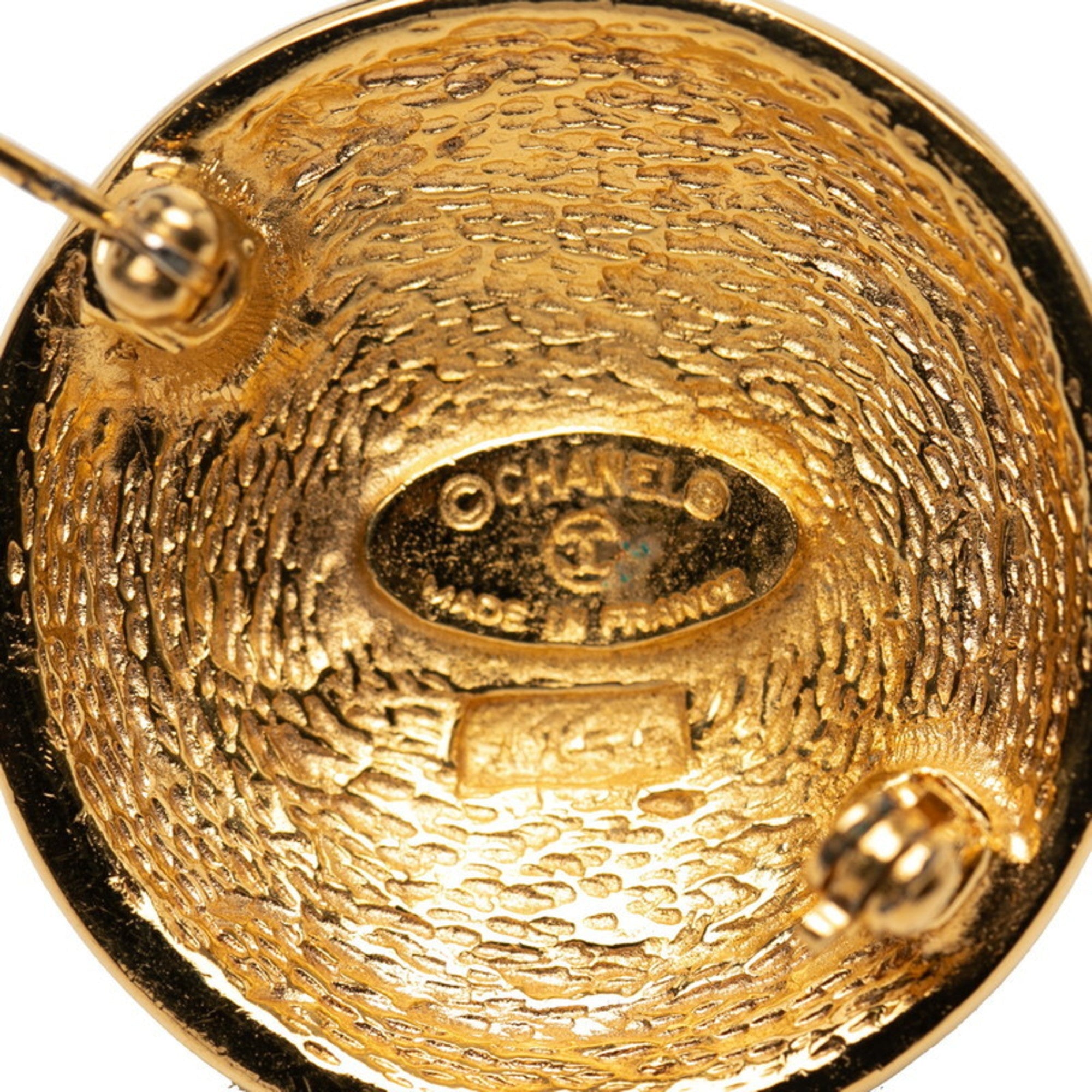 CC Logo Brooch Metal