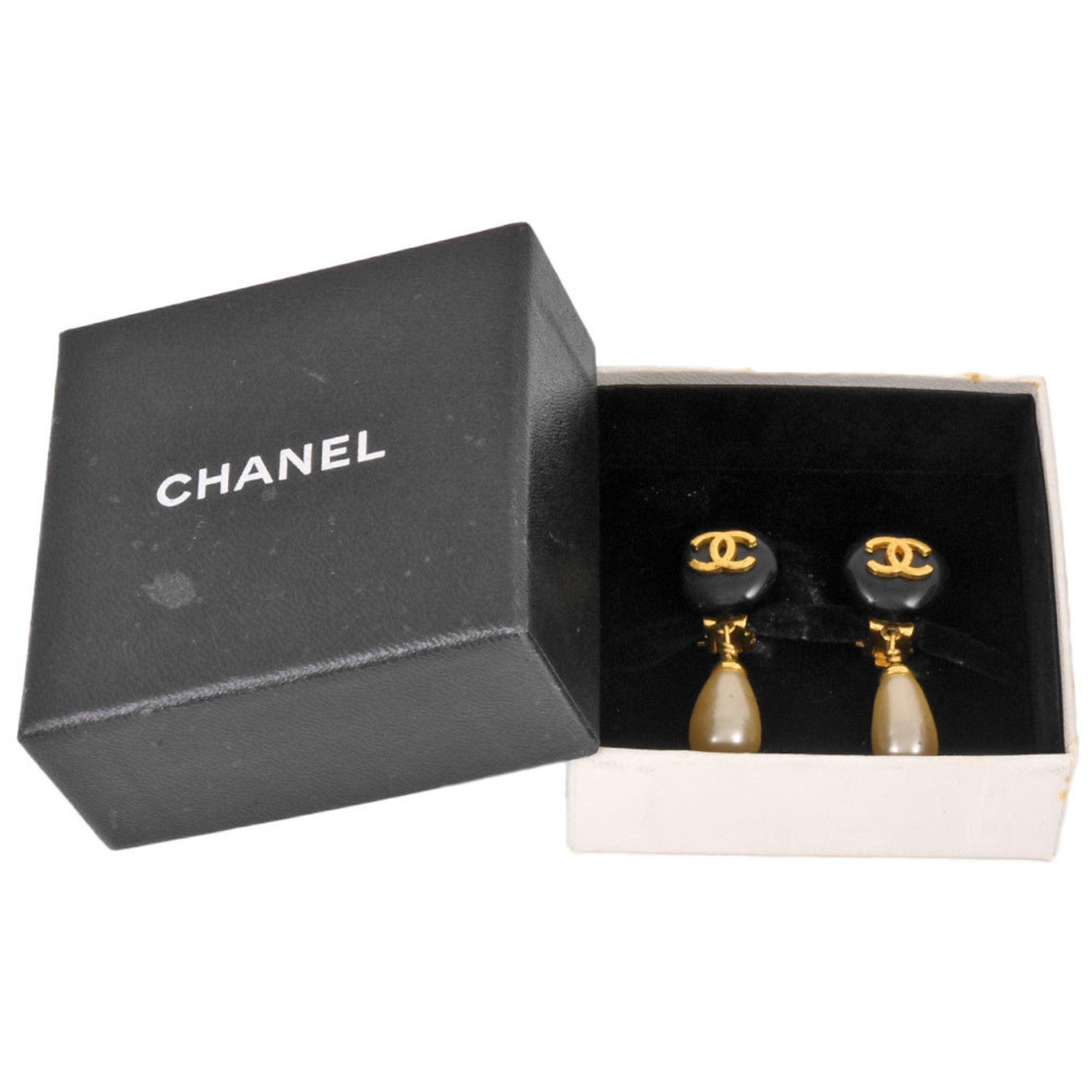 CC Logo Clip-On Earrings Metal
