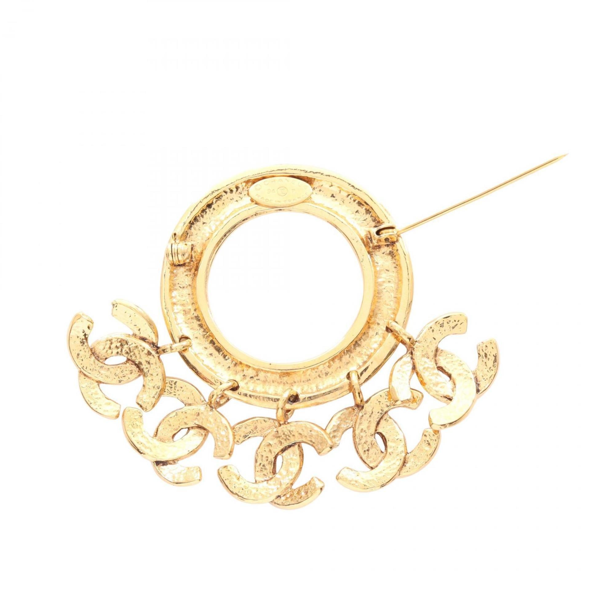 CC Logo Brooch Metal