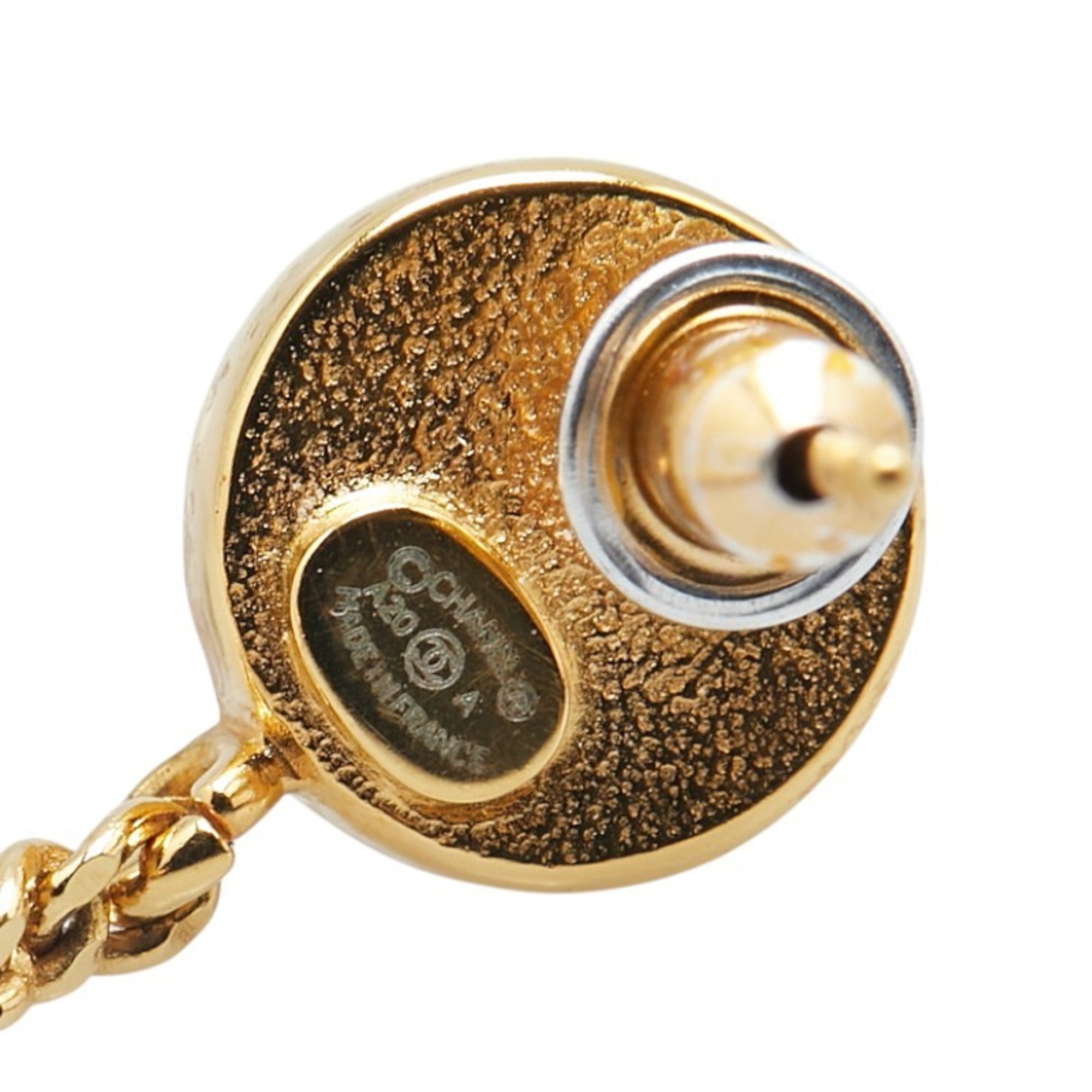 CC Logo Earrings Metal Gold-Tone Metal