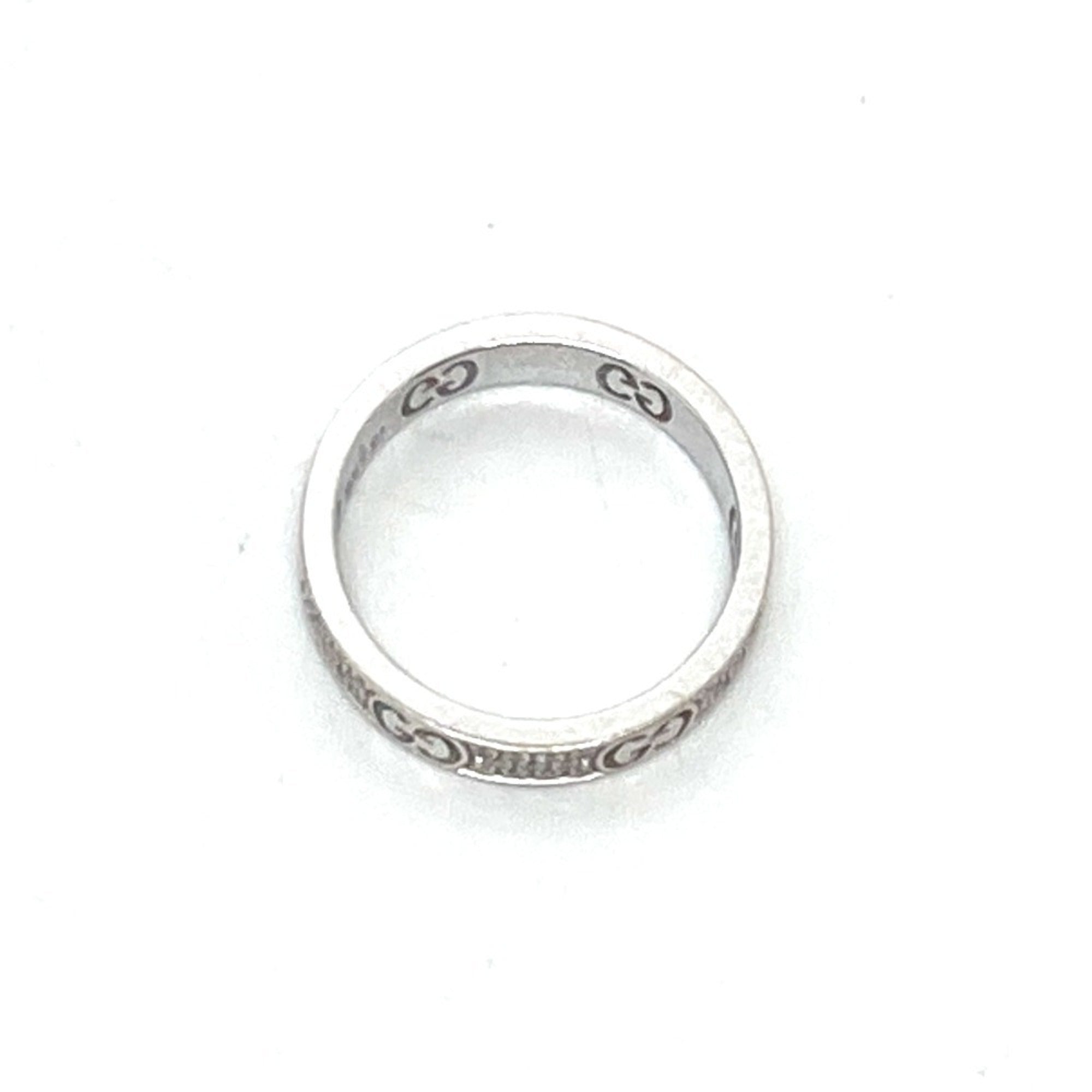 Band Ring 18K White Gold with Diamond