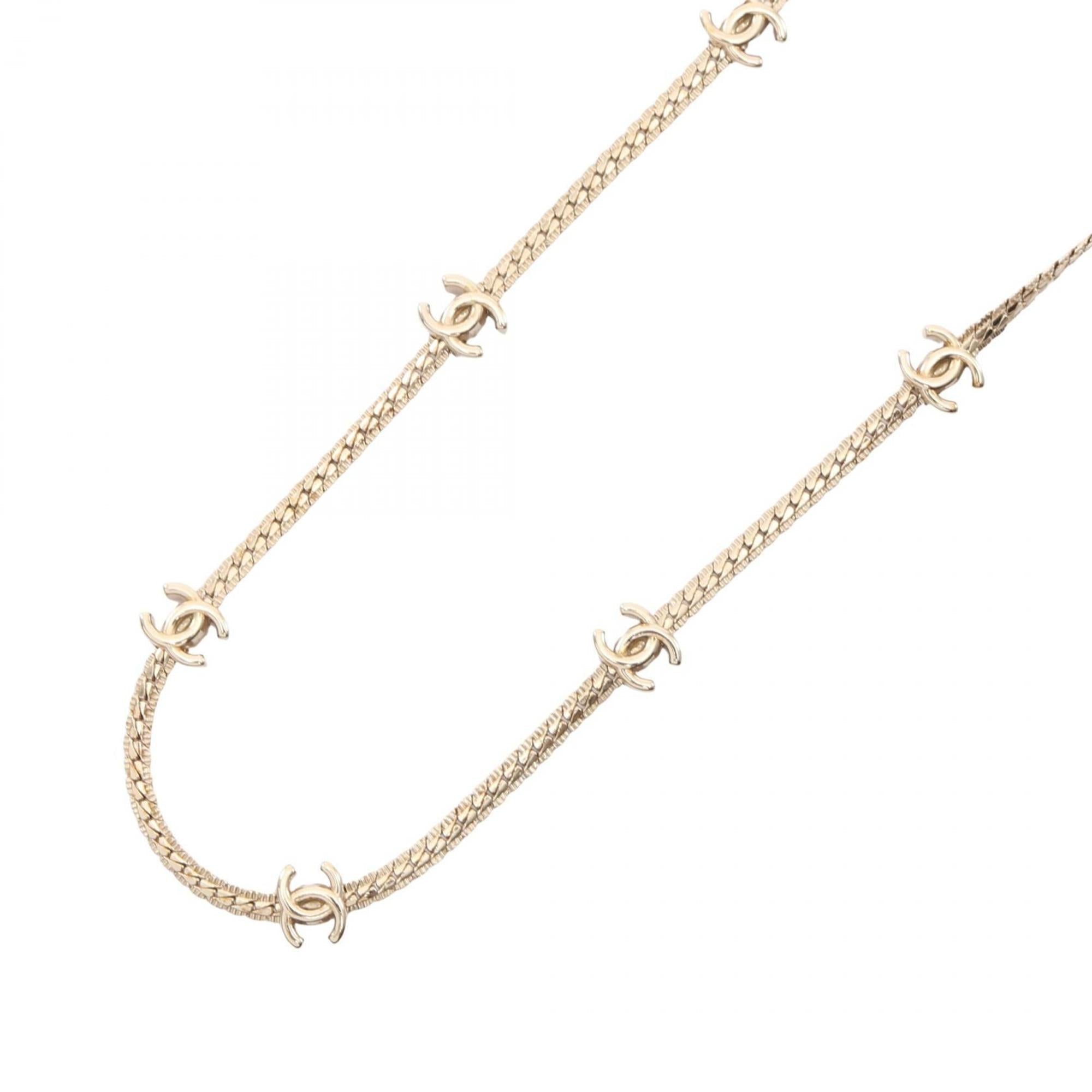 CC Logo Pendant Necklace Metal