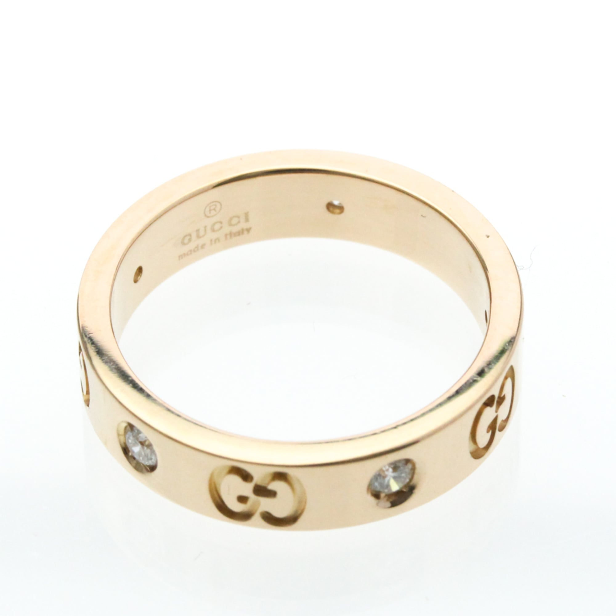 Band Ring 18K Rose Gold and Diamond
