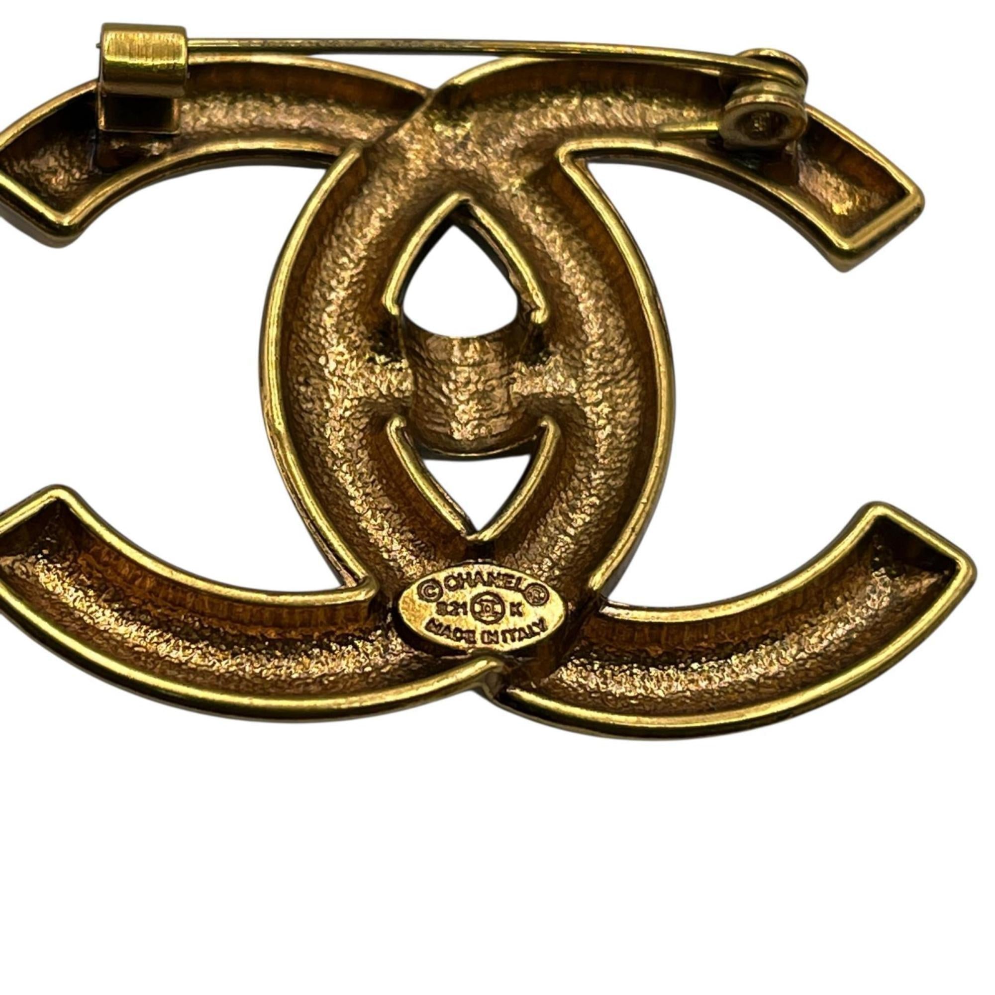 CC Logo Brooch Metal