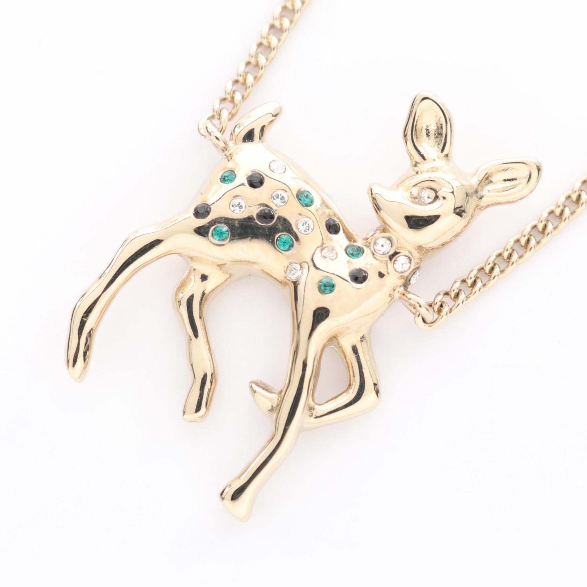 CC Logo Pendant Necklace Metal