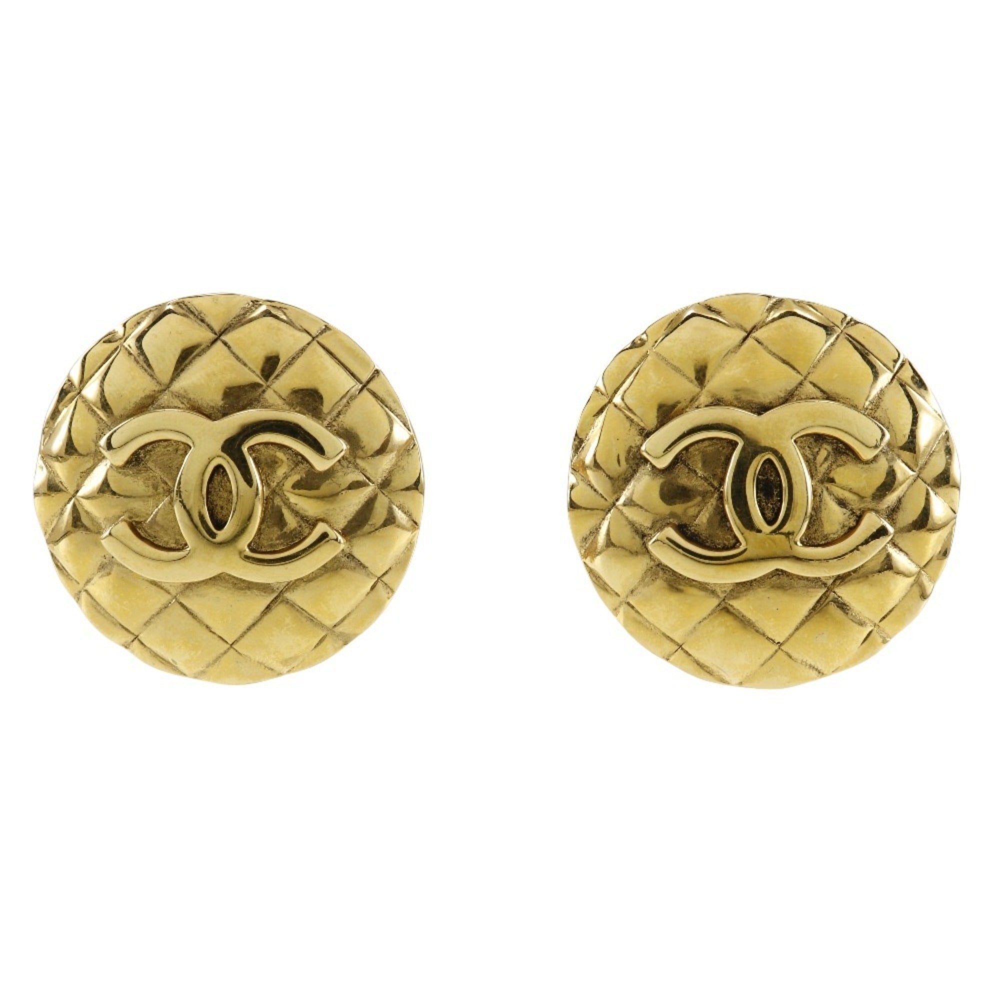 CC Logo Clip-On Earrings Metal