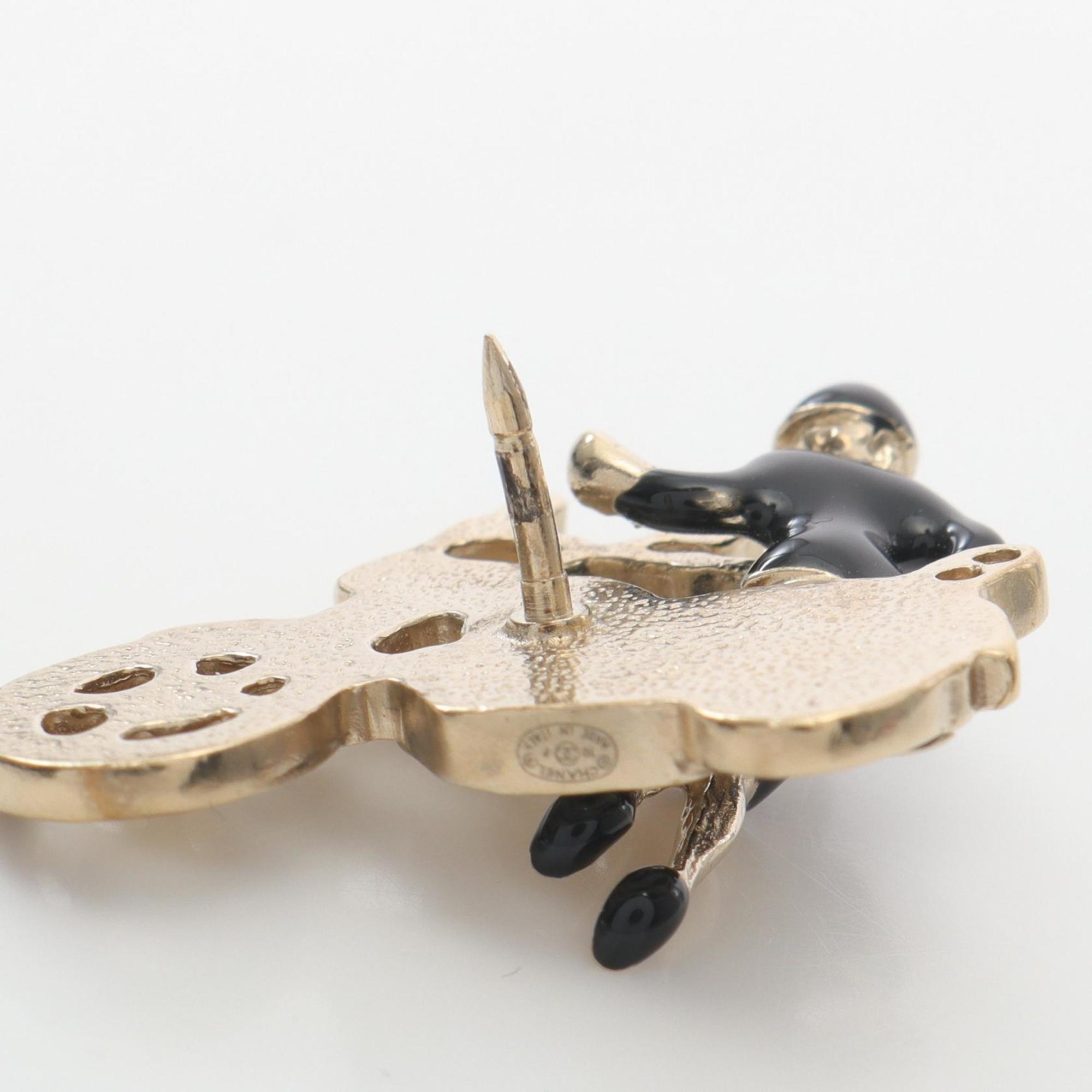 CC Logo Brooch Metal