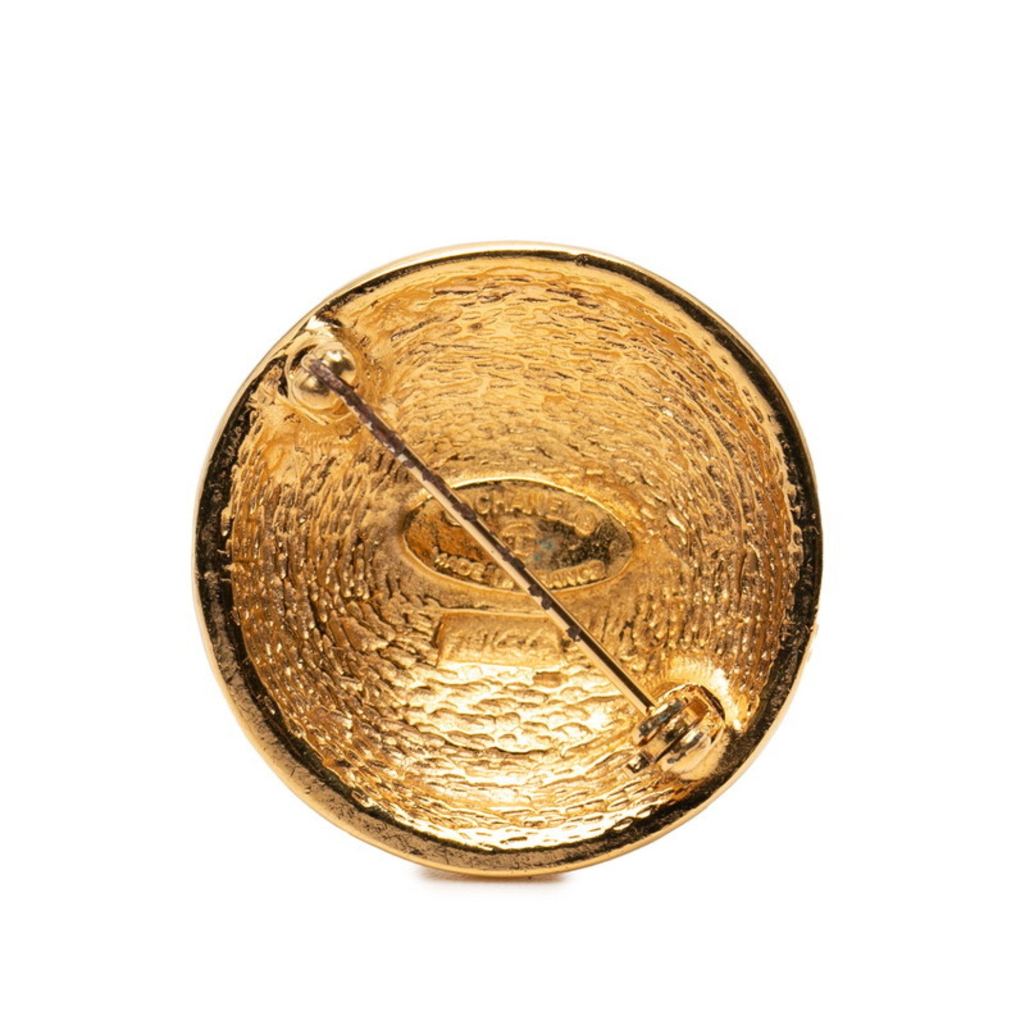 CC Logo Brooch Metal