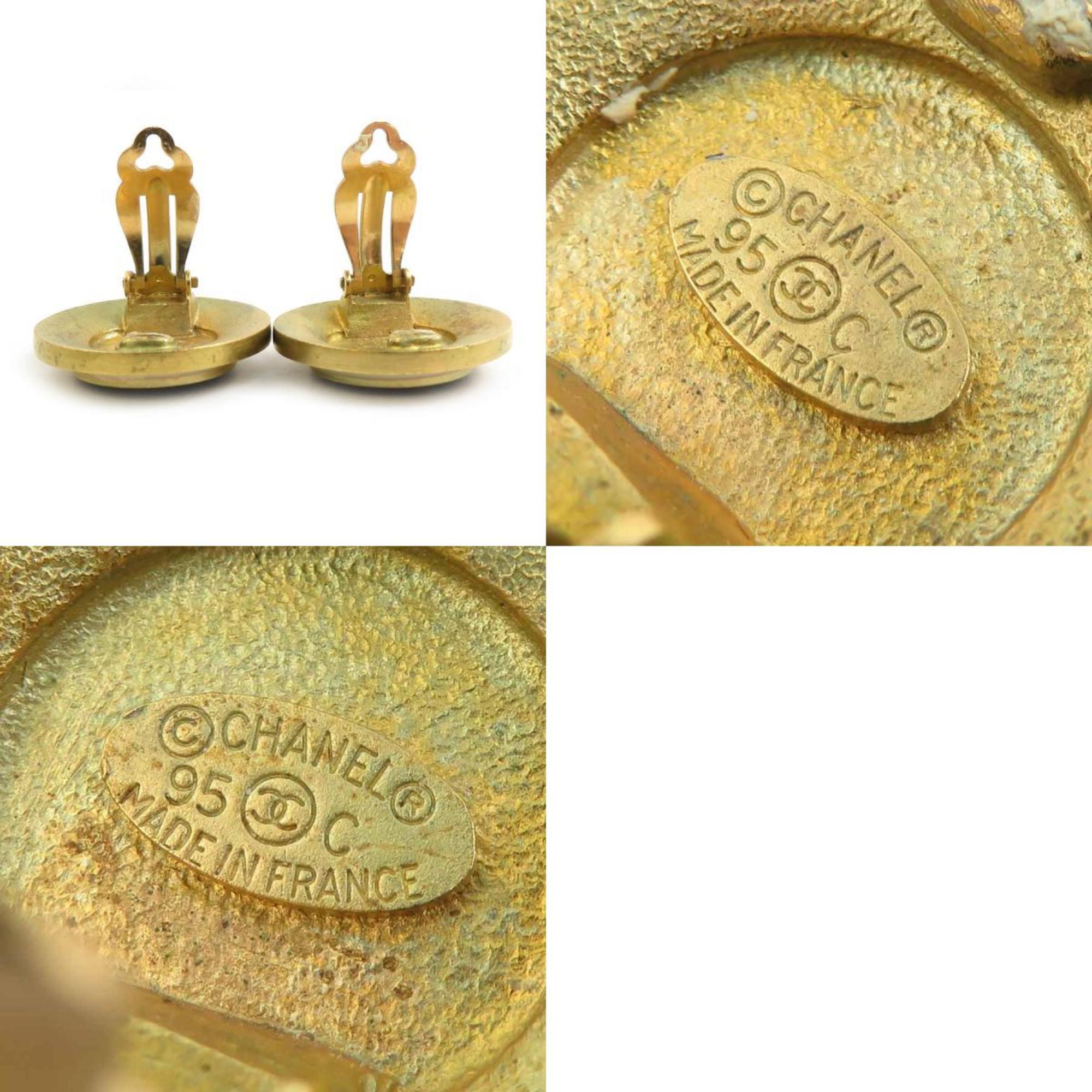 Earrings Gold-Tone Metal